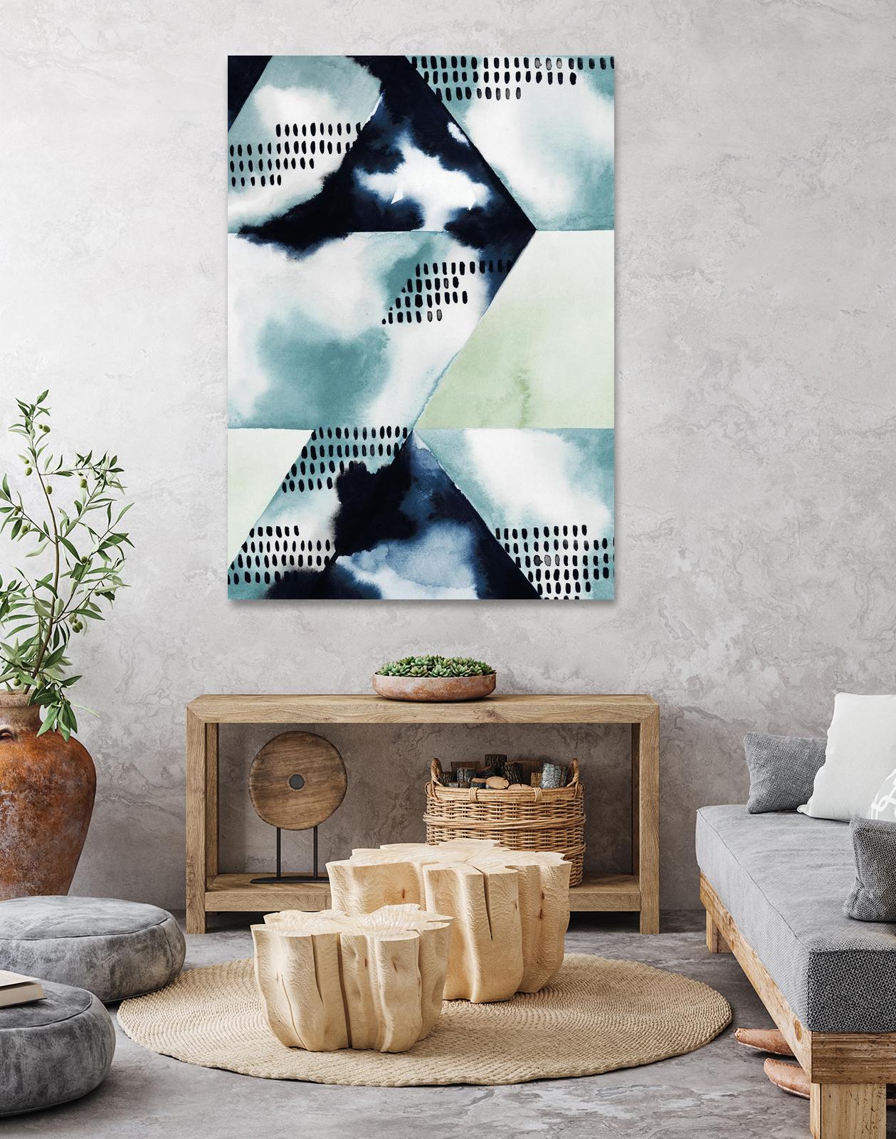 Blue Billow I by Grace Popp on GIANT ART - blue abstract