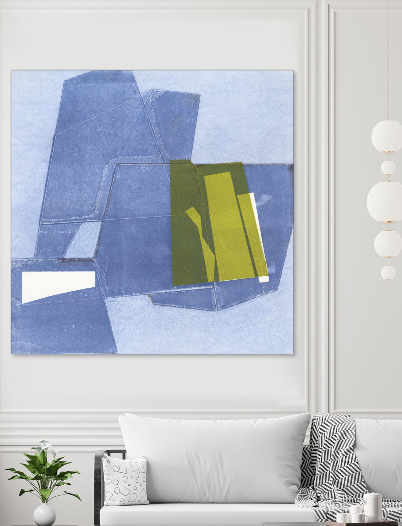 Istanbul #9 by Rob Delamater on GIANT ART - blue abstract