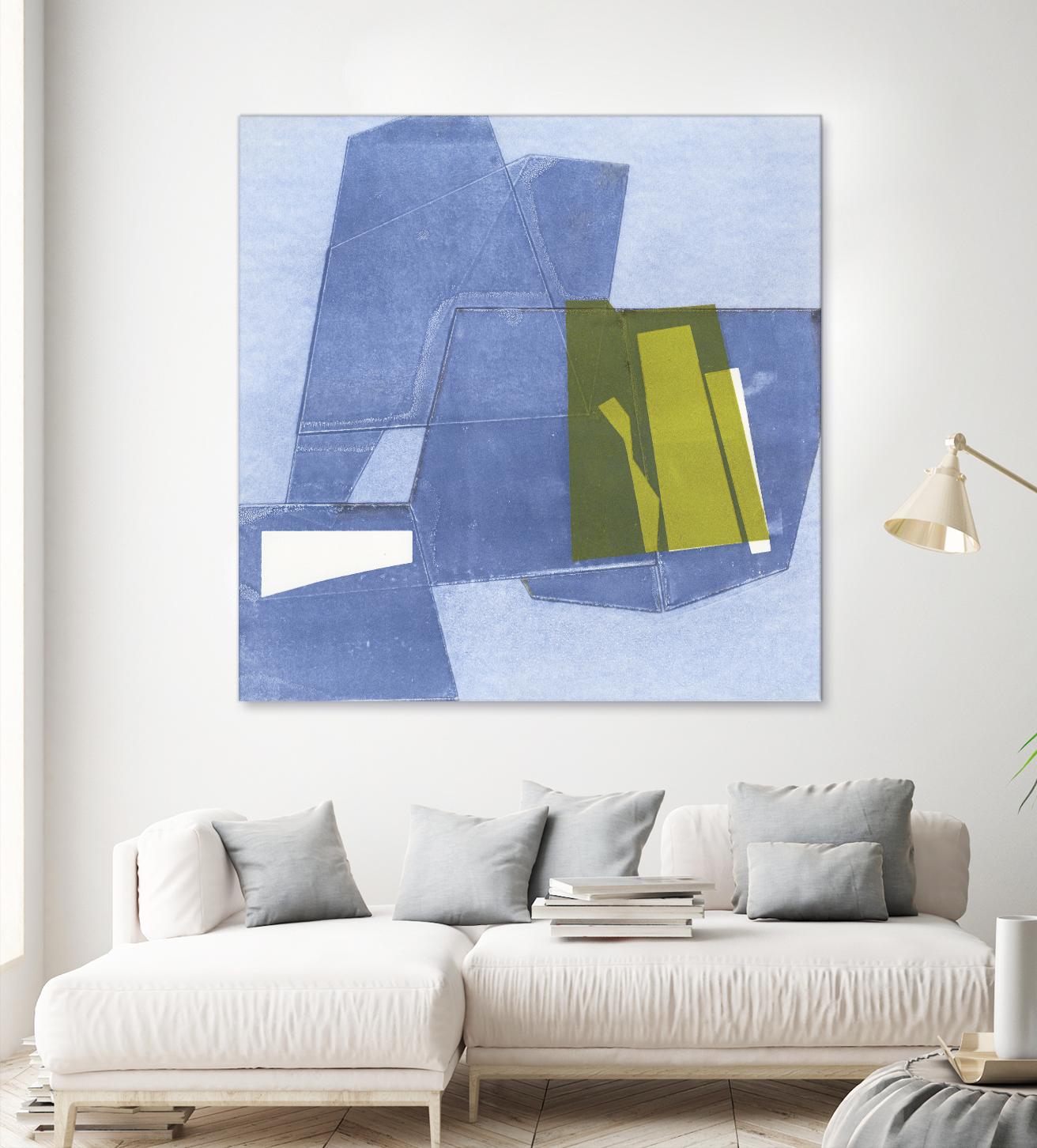 Istanbul #9 by Rob Delamater on GIANT ART - blue abstract