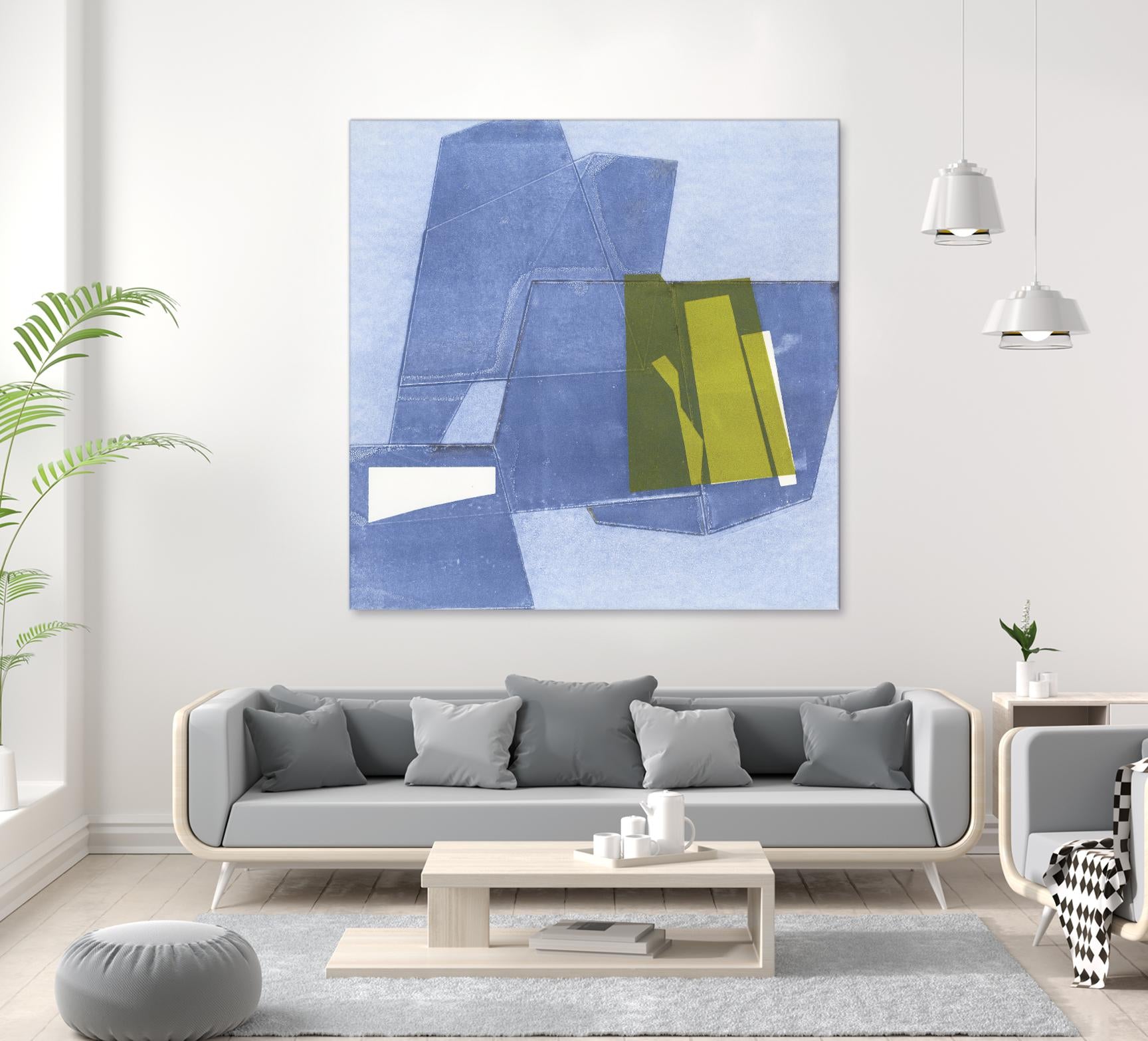 Istanbul #9 by Rob Delamater on GIANT ART - blue abstract