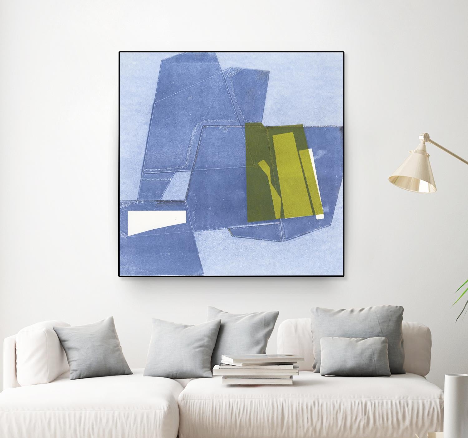 Istanbul #9 by Rob Delamater on GIANT ART - blue abstract