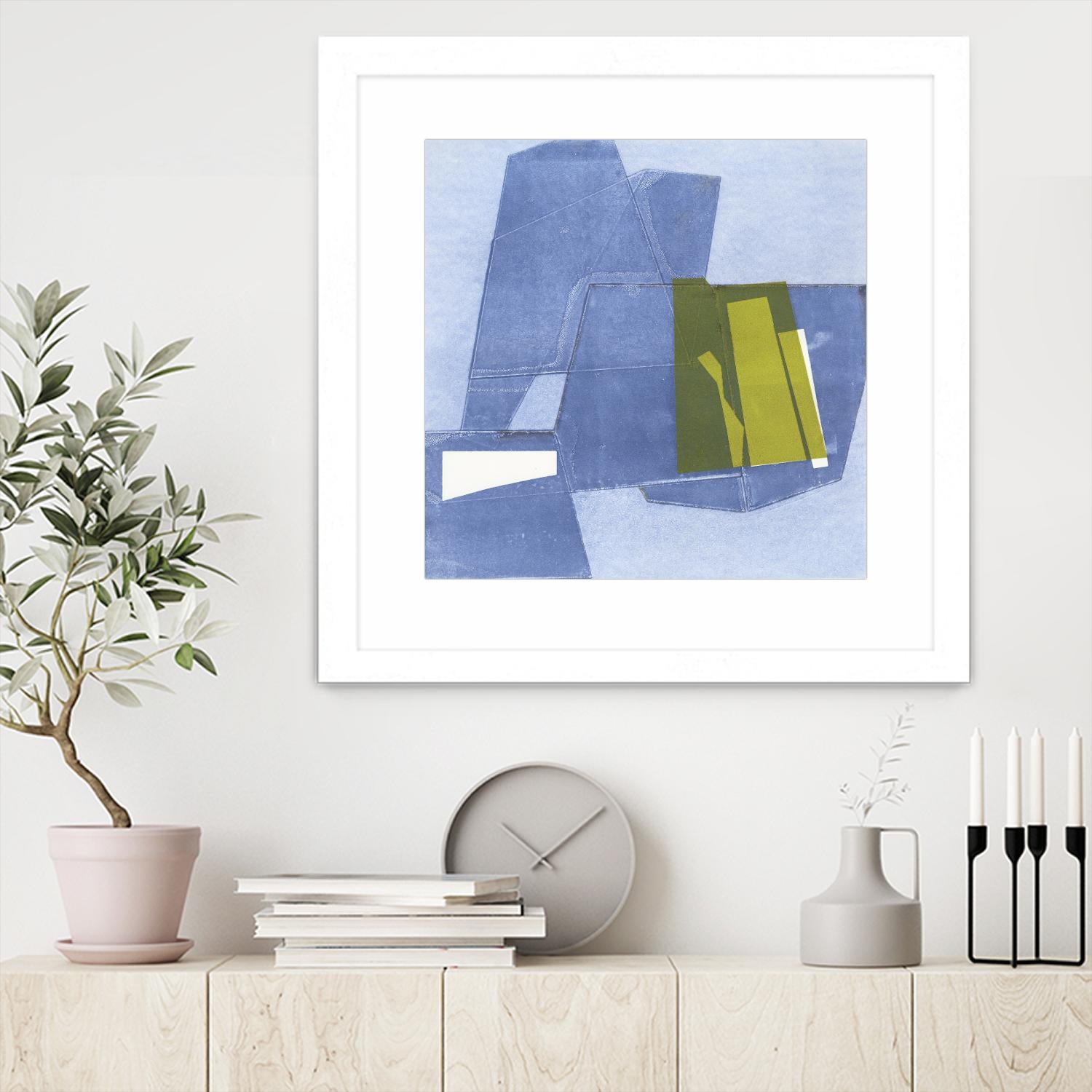 Istanbul #9 by Rob Delamater on GIANT ART - blue abstract