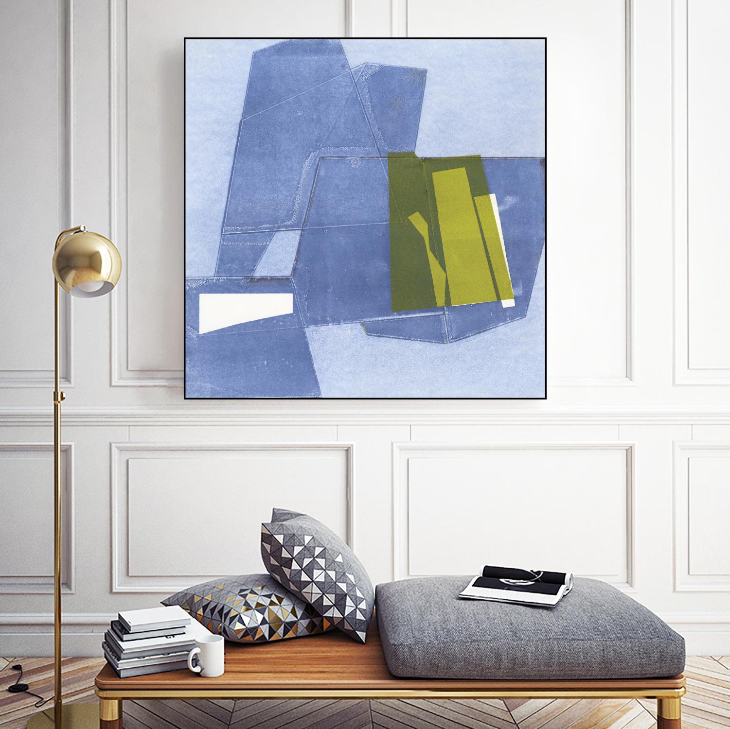 Istanbul #9 by Rob Delamater on GIANT ART - blue abstract