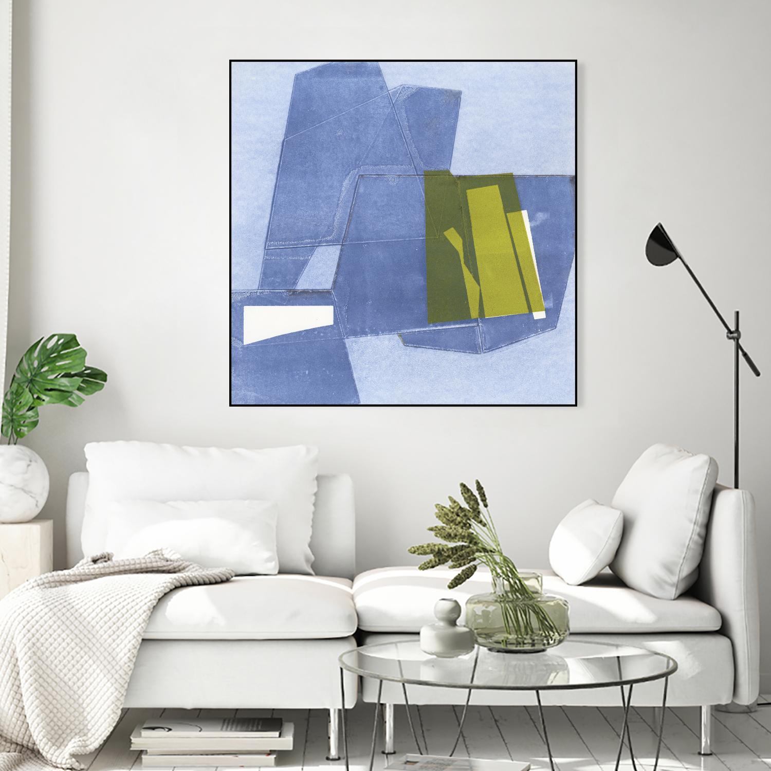 Istanbul #9 by Rob Delamater on GIANT ART - blue abstract