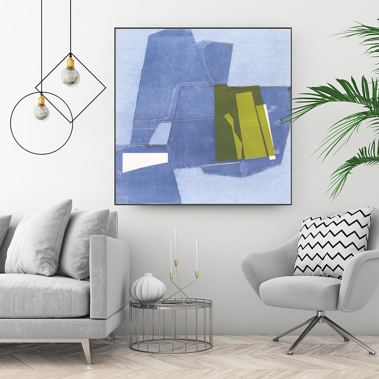 Istanbul #9 by Rob Delamater on GIANT ART - blue abstract