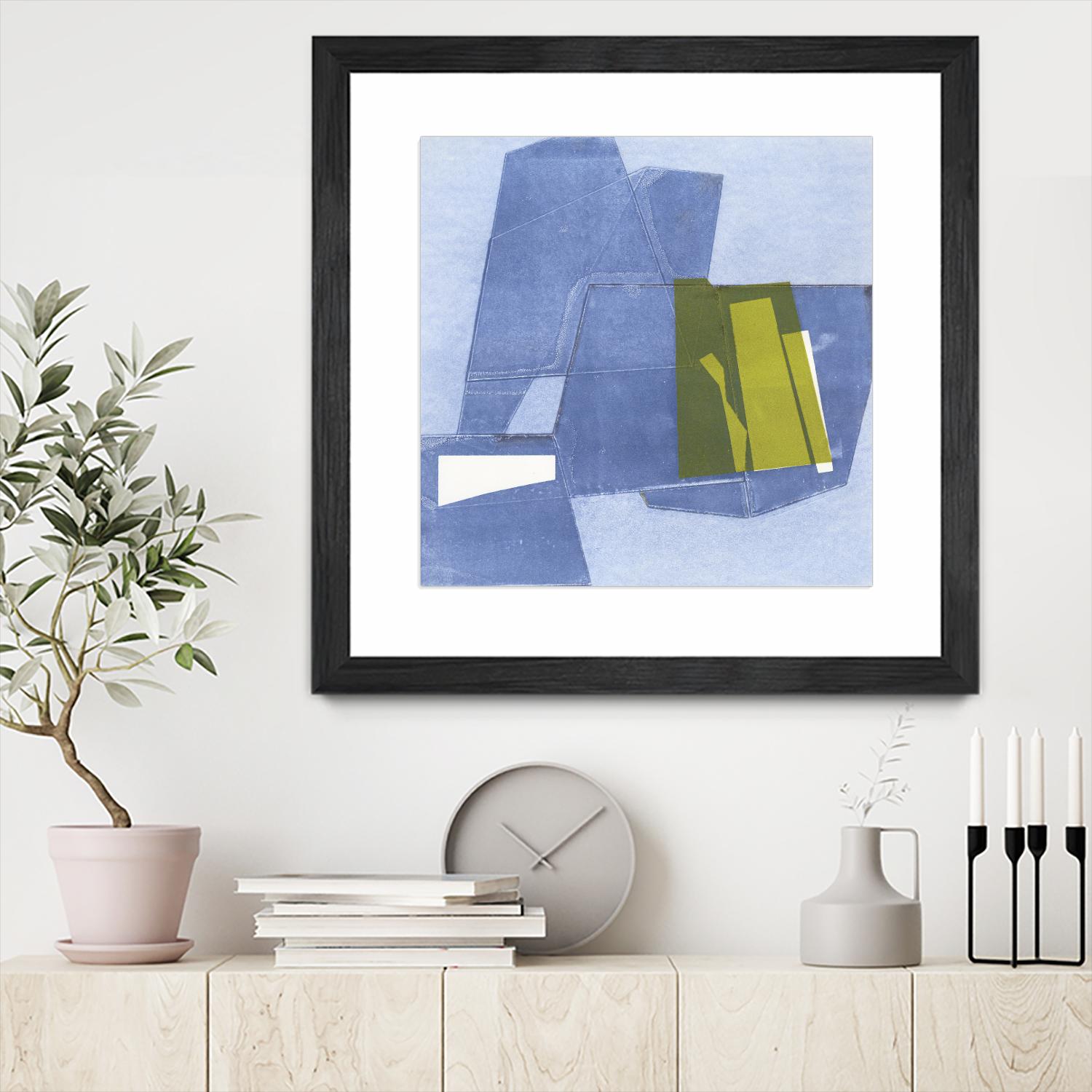 Istanbul #9 by Rob Delamater on GIANT ART - blue abstract