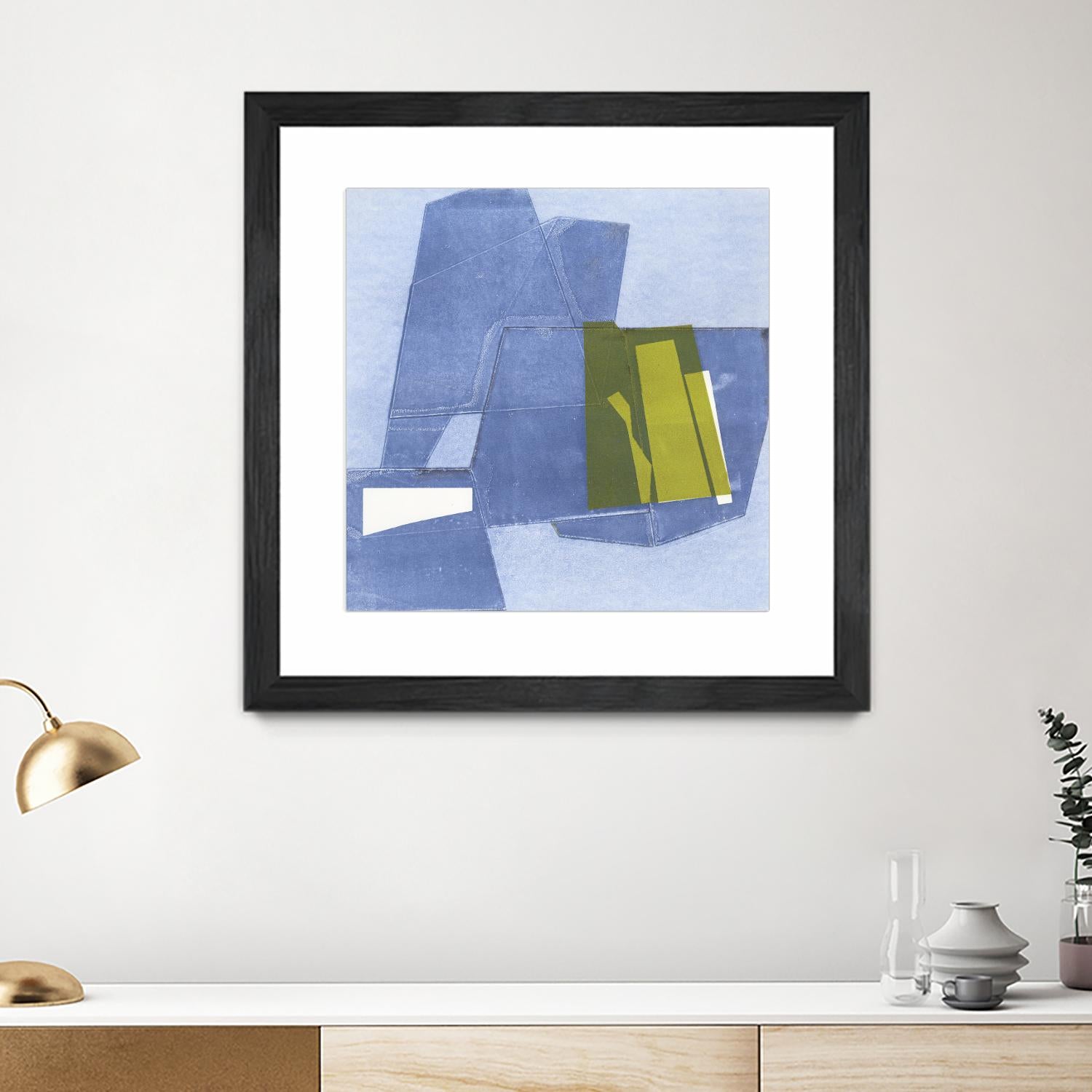 Istanbul #9 by Rob Delamater on GIANT ART - blue abstract