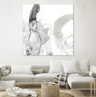 Monochrome Gestures III by June Erica Vess on GIANT ART - black abstract