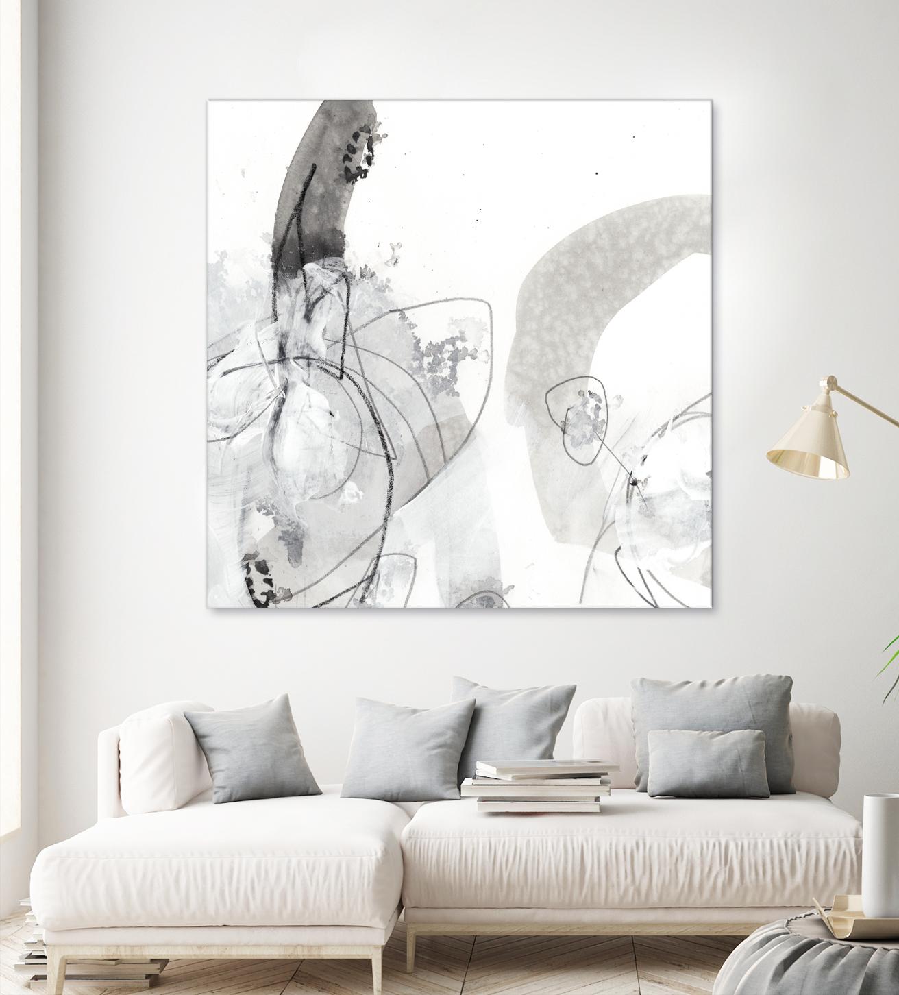 Monochrome Gestures III by June Erica Vess on GIANT ART - black abstract