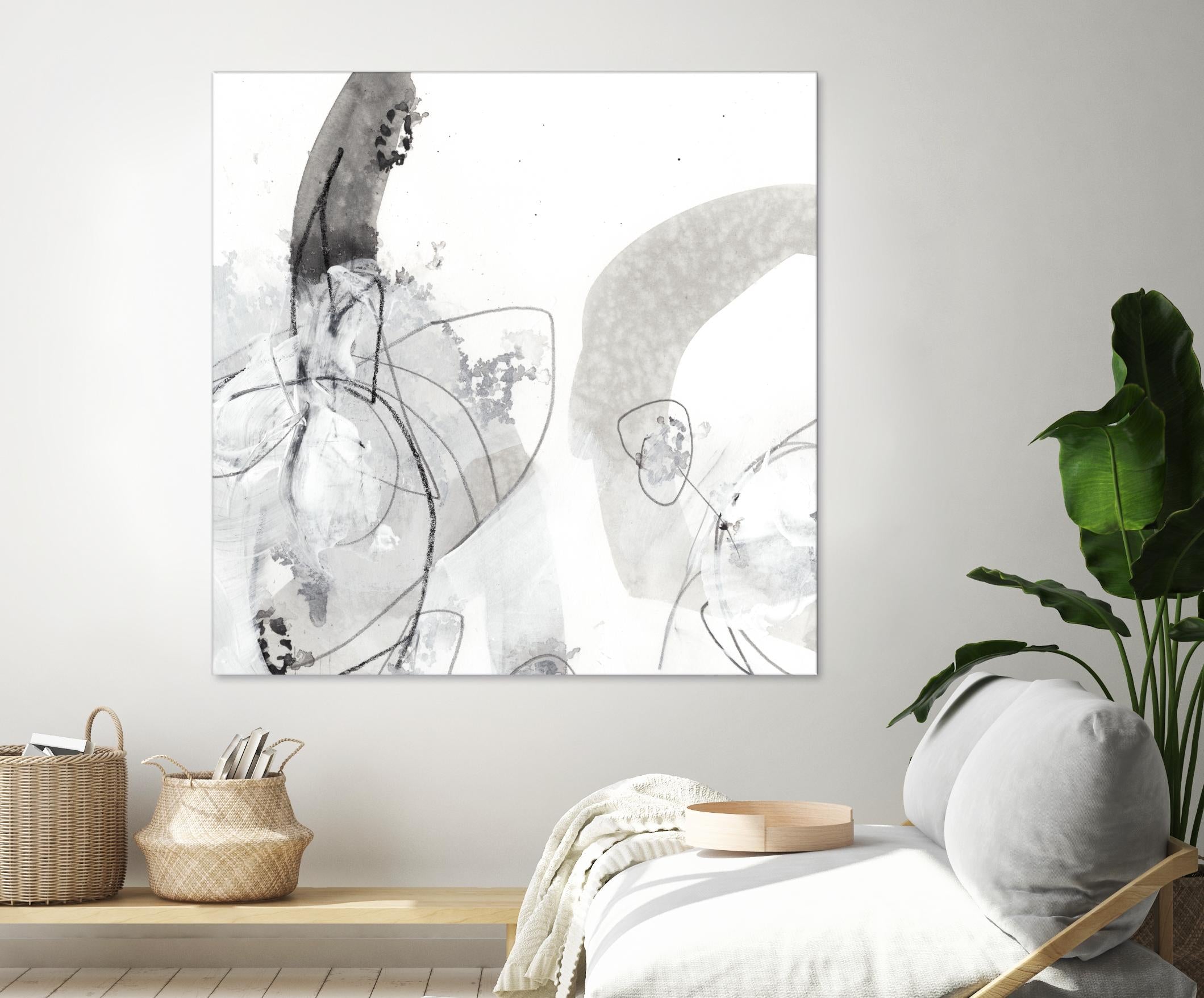 Monochrome Gestures III by June Erica Vess on GIANT ART - black abstract