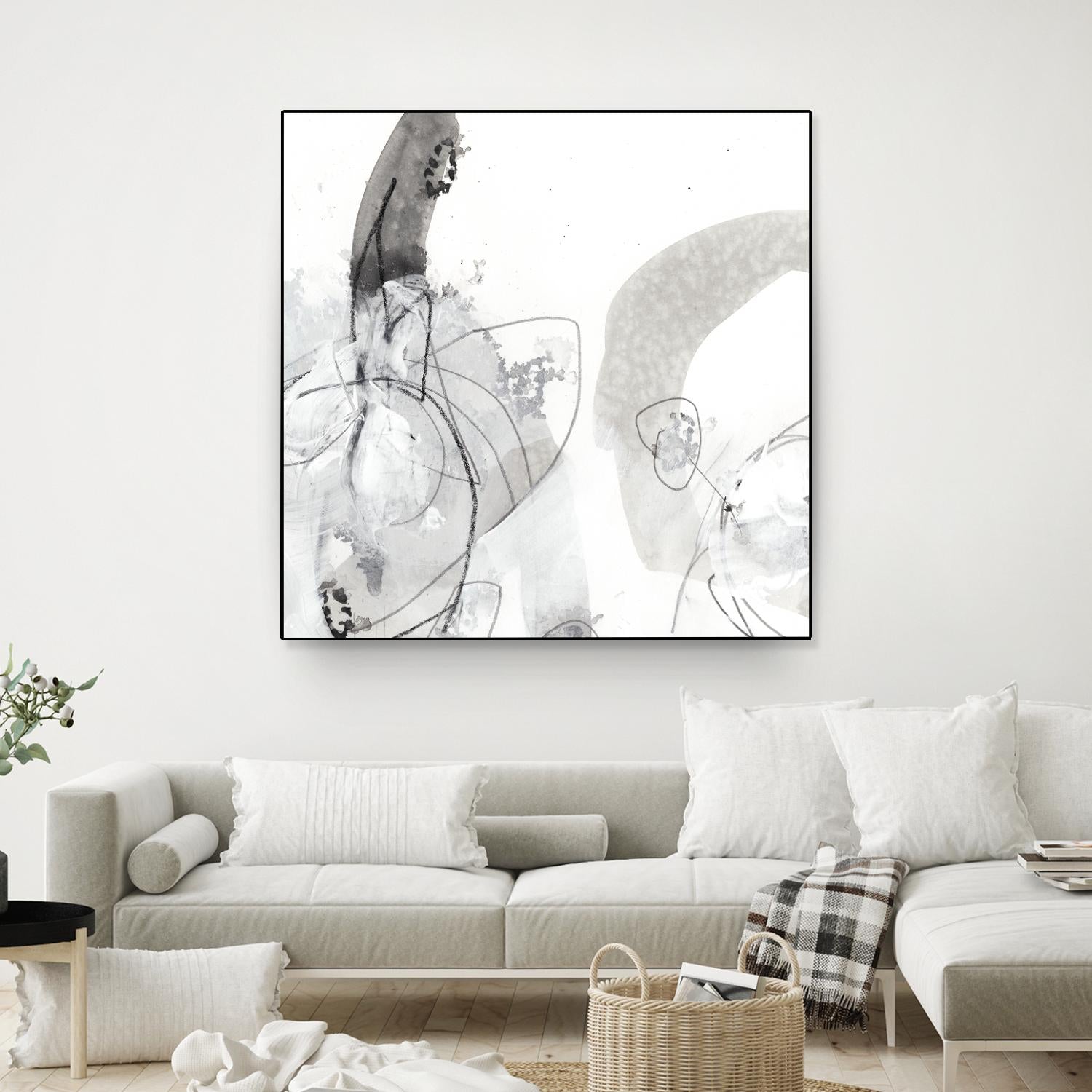 Monochrome Gestures III by June Erica Vess on GIANT ART - black abstract