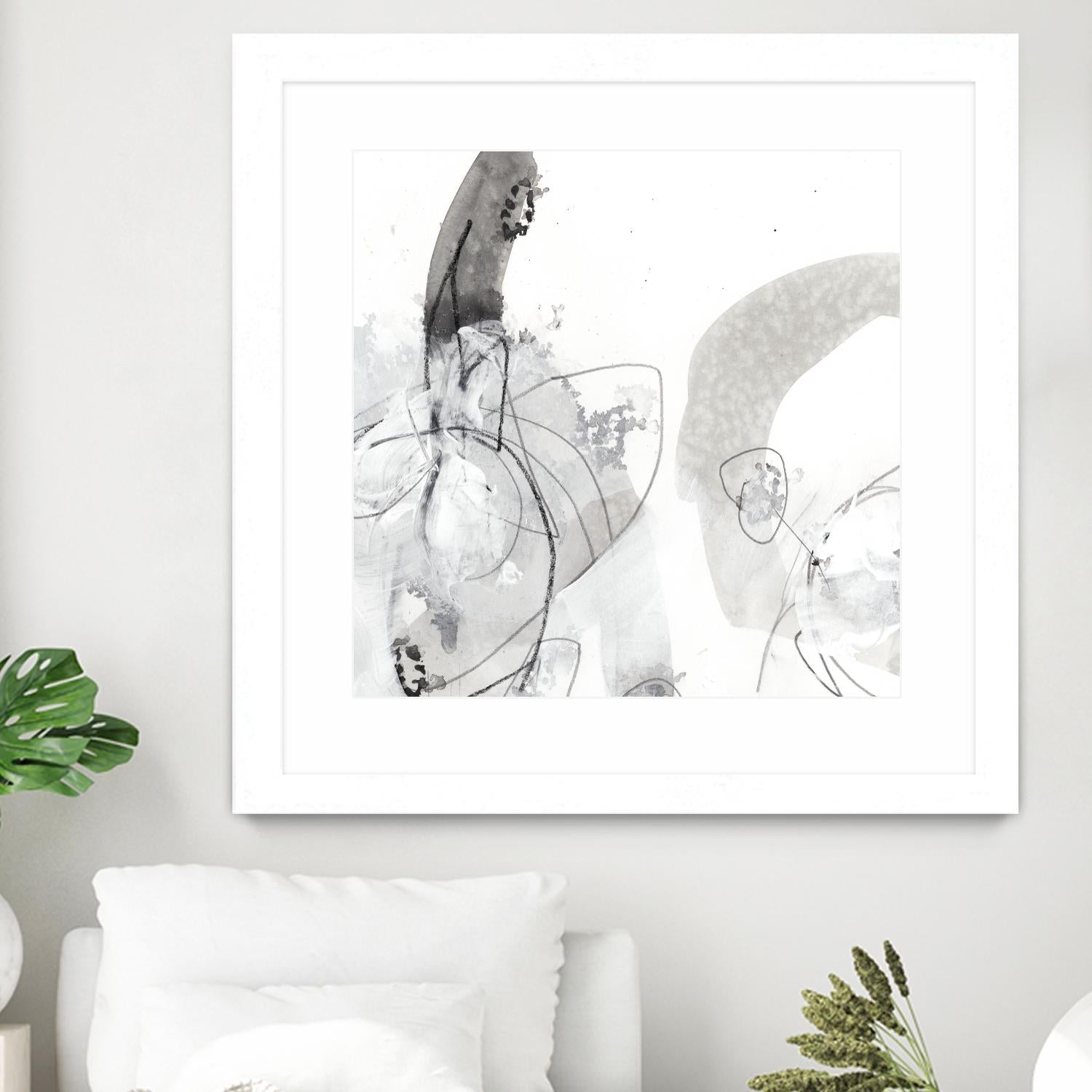 Monochrome Gestures III by June Erica Vess on GIANT ART - black abstract