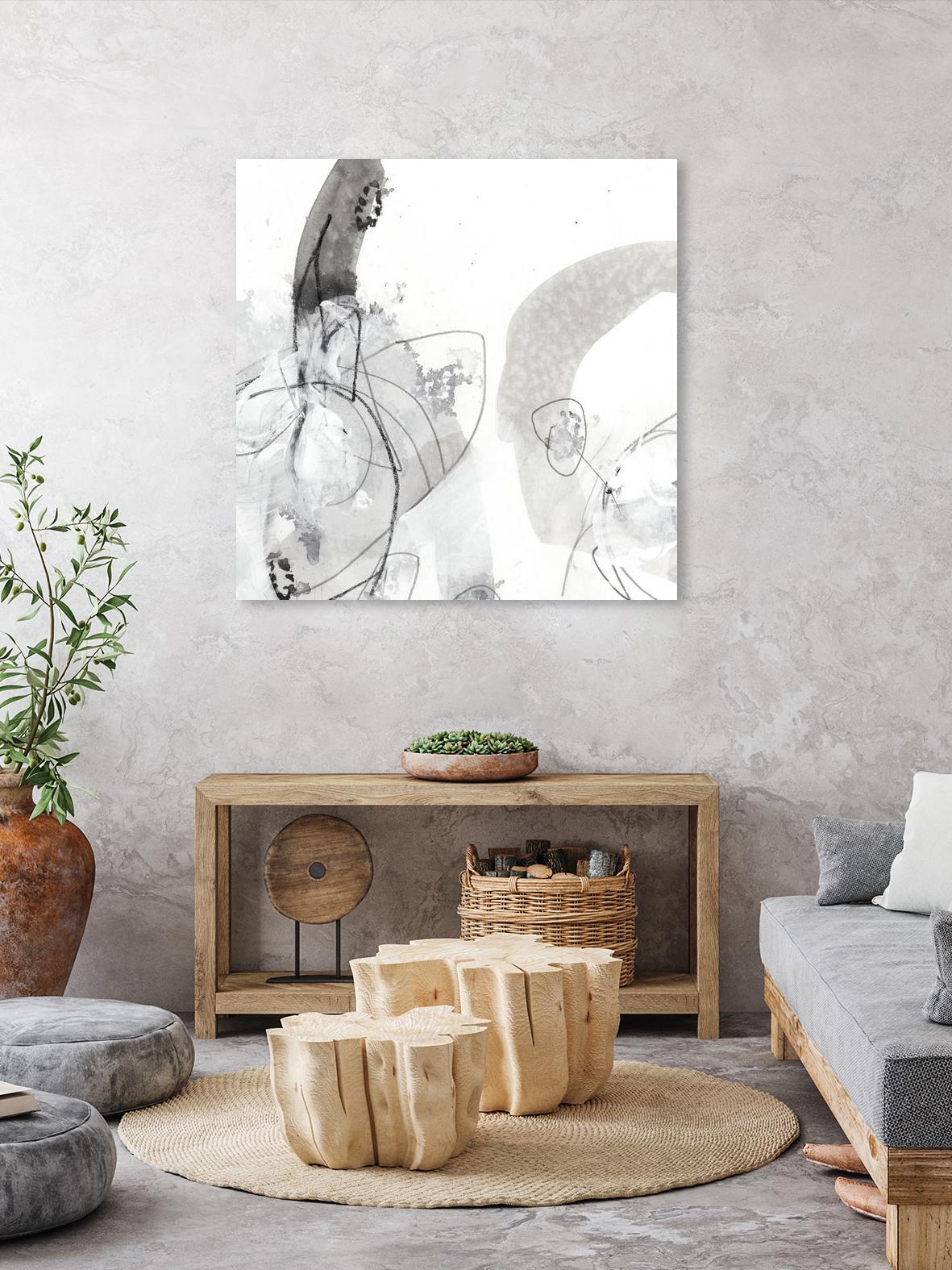 Monochrome Gestures III by June Erica Vess on GIANT ART - black abstract