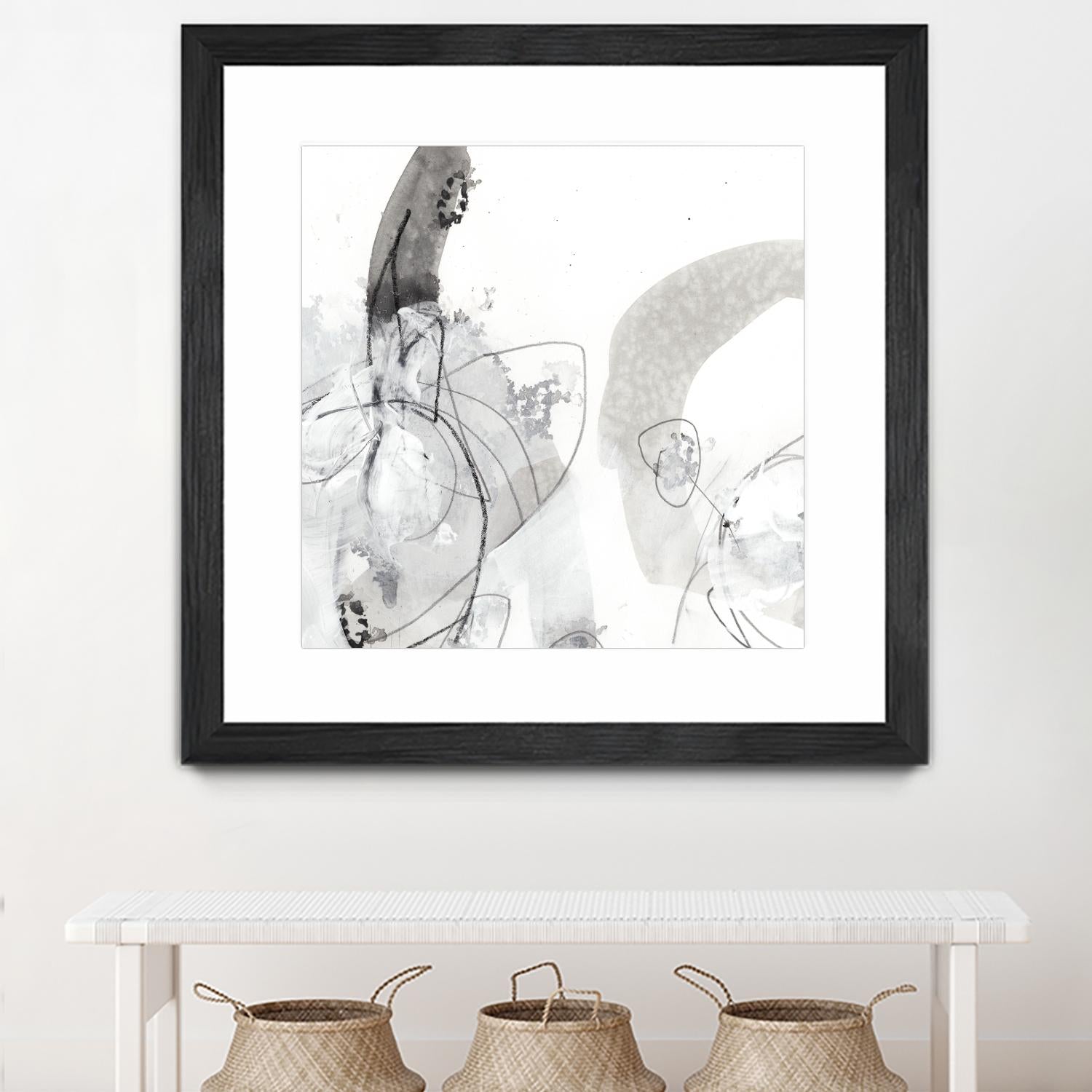 Monochrome Gestures III by June Erica Vess on GIANT ART - black abstract