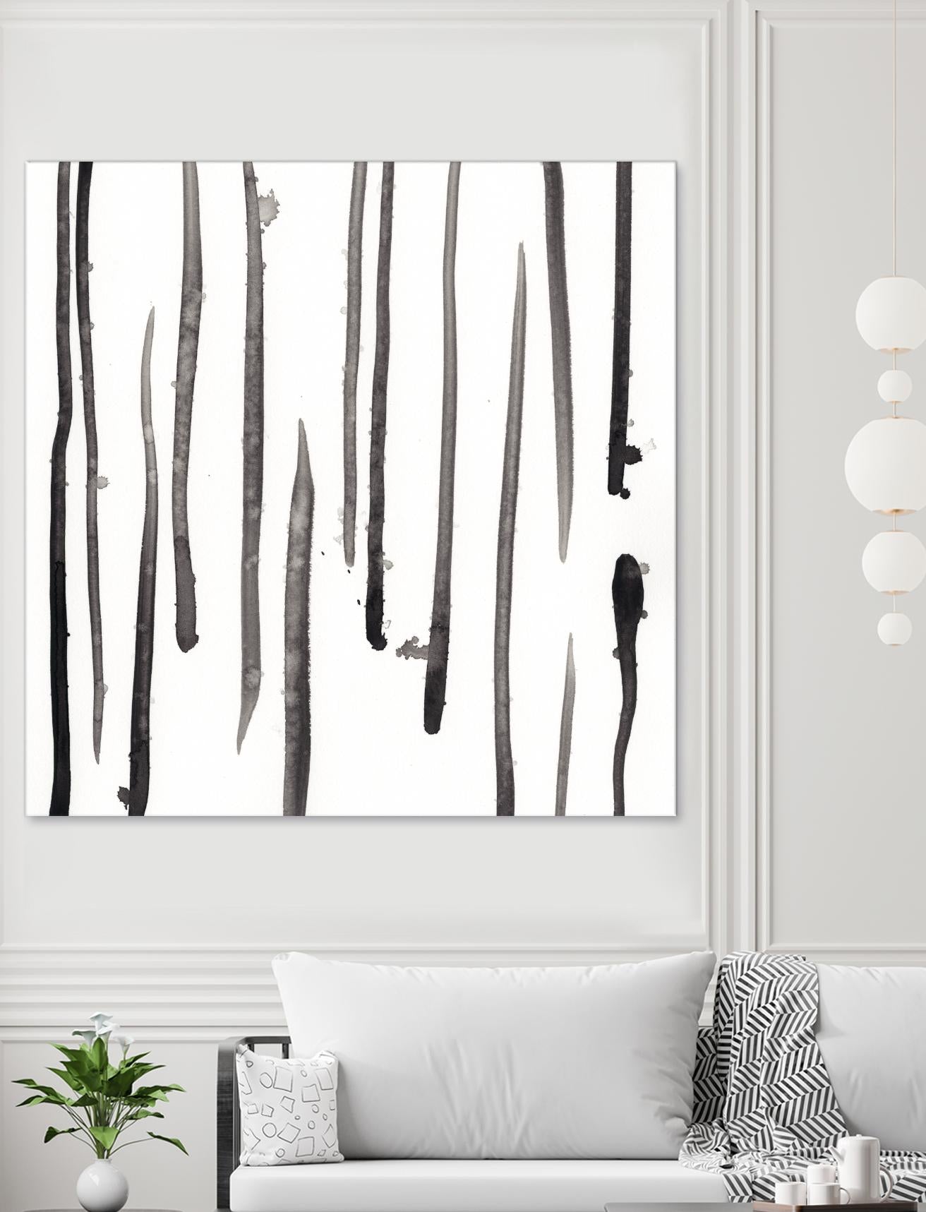 Monochrome Gestures IX by June Erica Vess on GIANT ART - black abstract