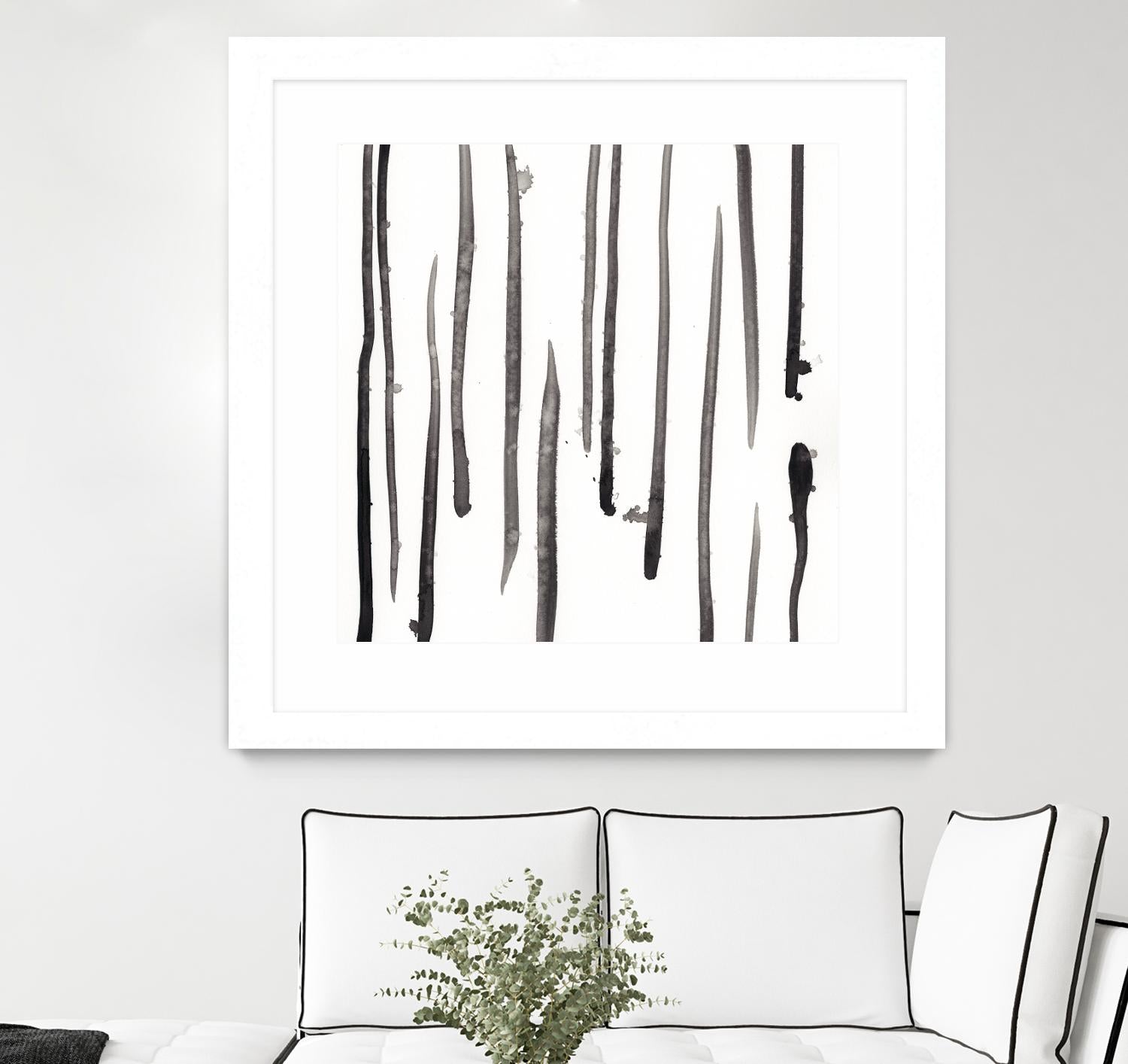 Monochrome Gestures IX by June Erica Vess on GIANT ART - black abstract