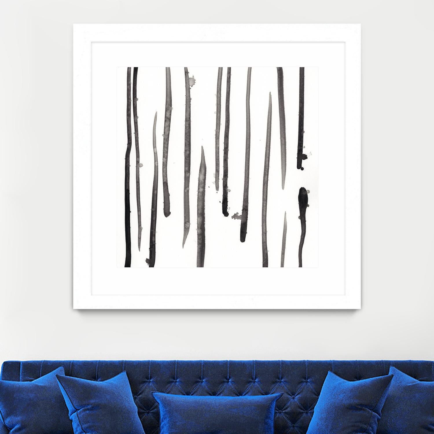 Monochrome Gestures IX by June Erica Vess on GIANT ART - black abstract