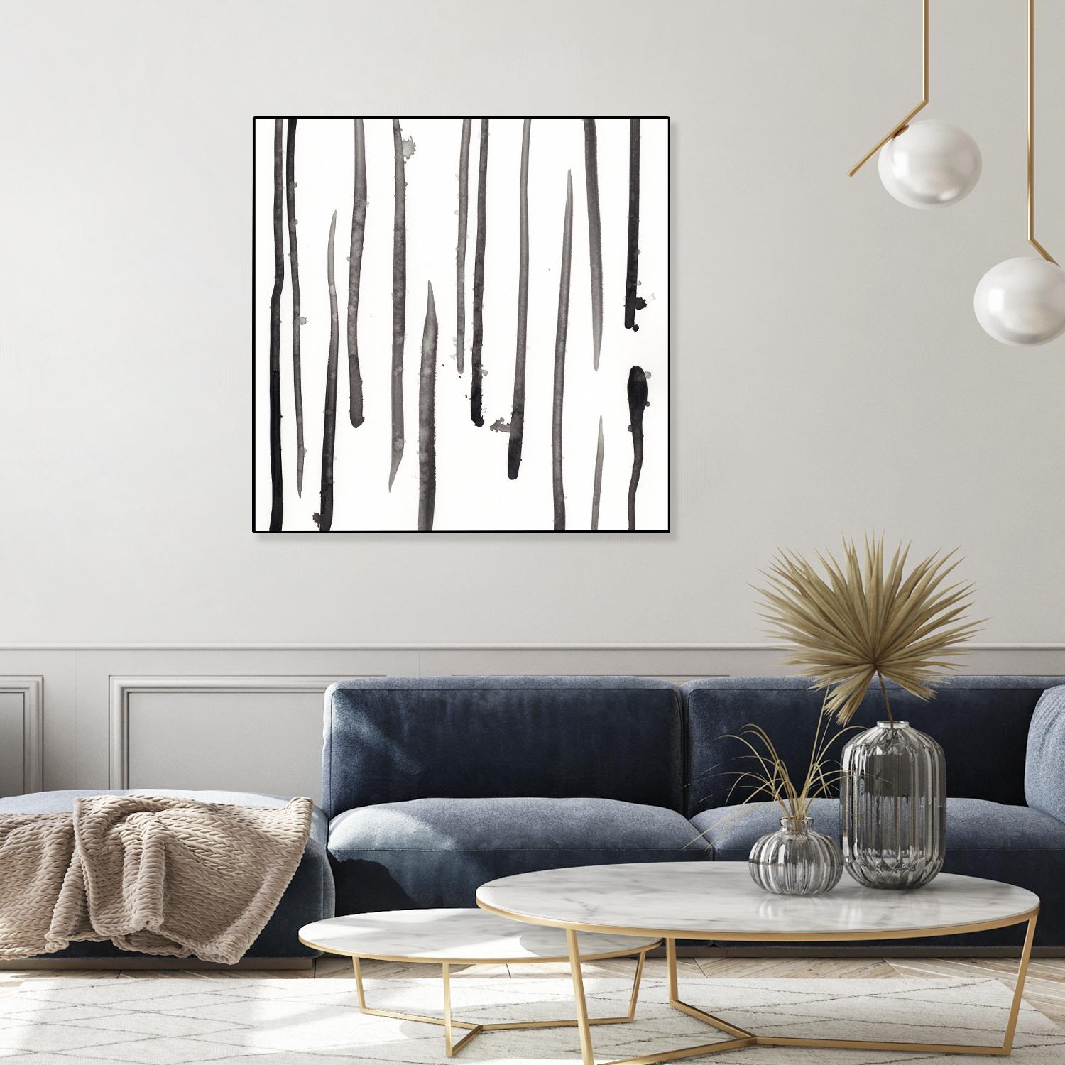 Monochrome Gestures IX by June Erica Vess on GIANT ART - black abstract