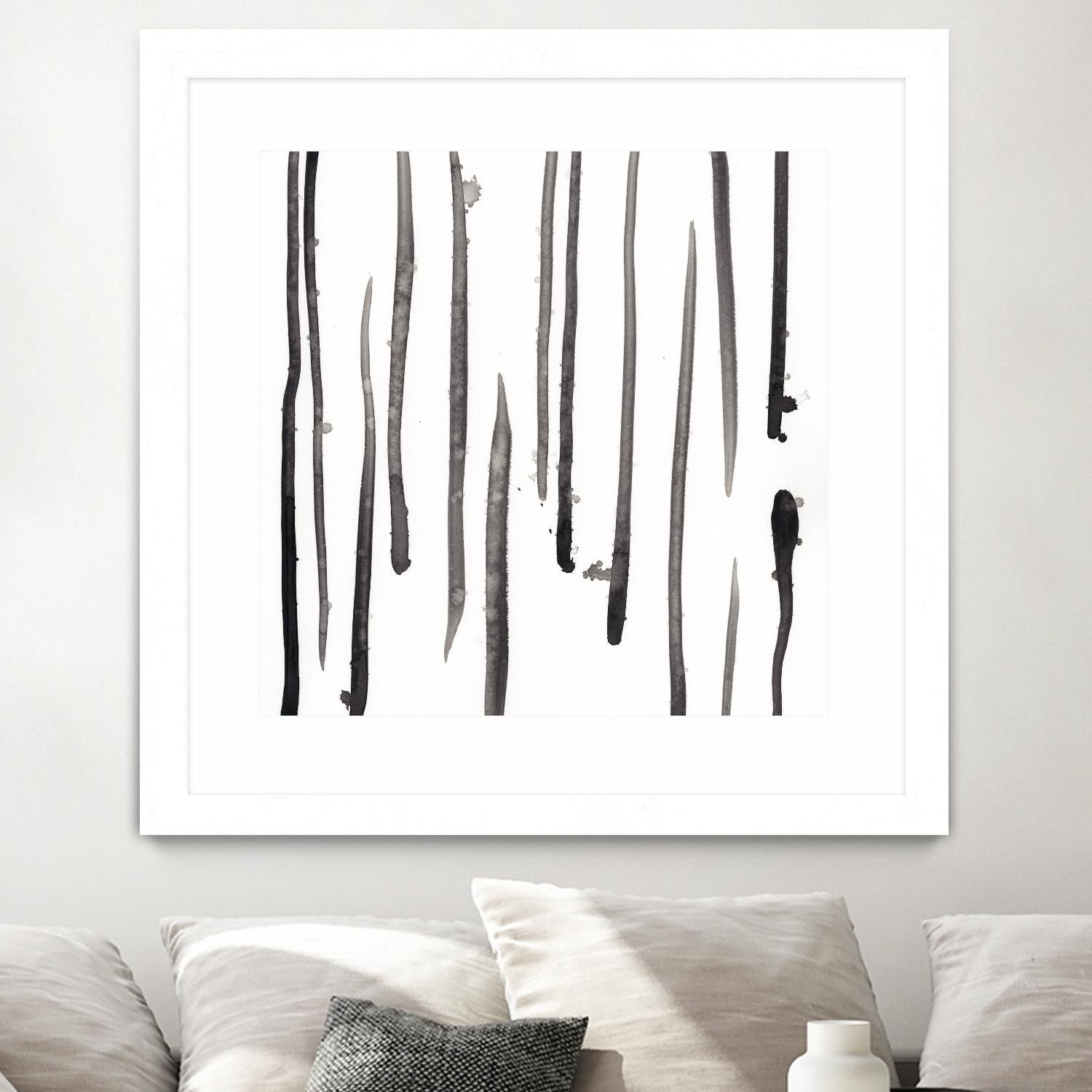 Monochrome Gestures IX by June Erica Vess on GIANT ART - black abstract