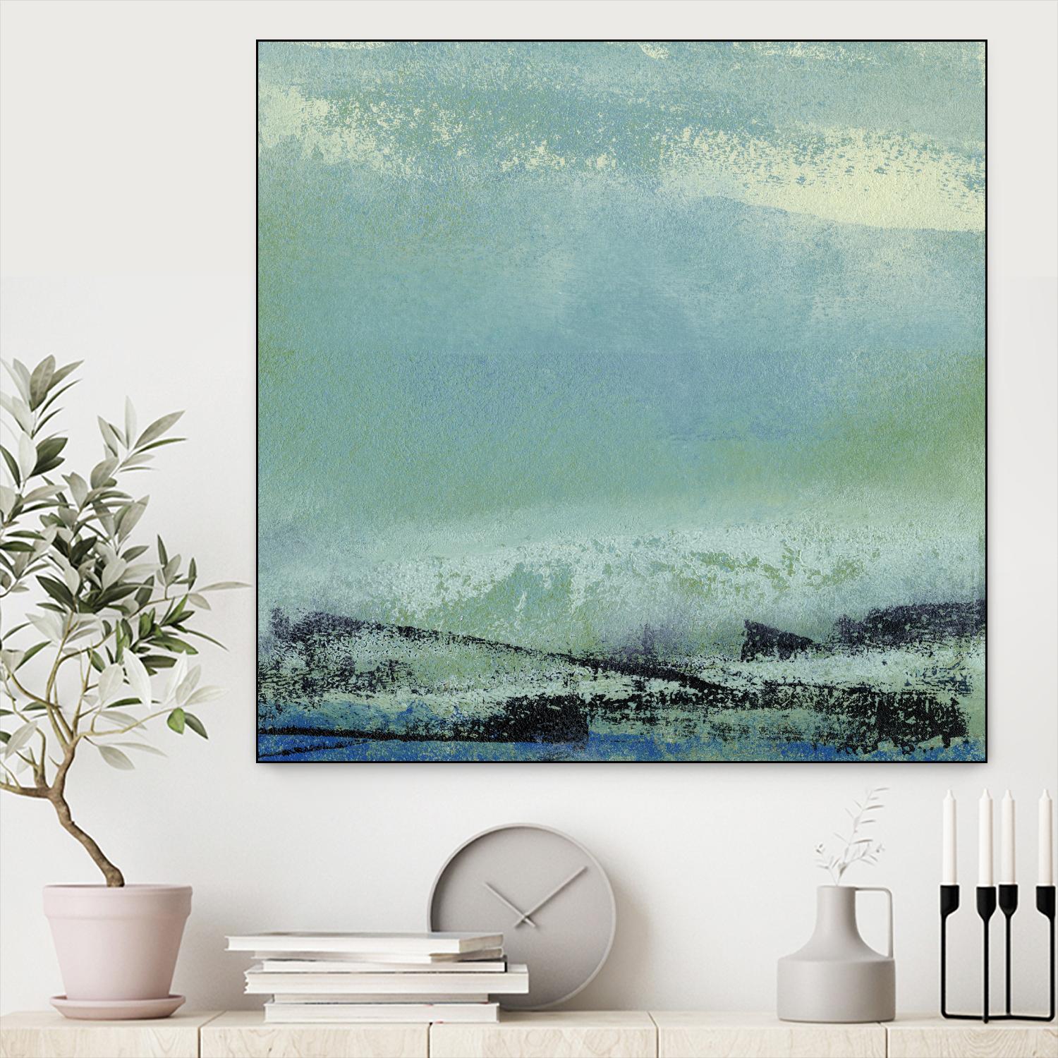 Origin Abstract V by Sharon Gordon on GIANT ART - green abstract