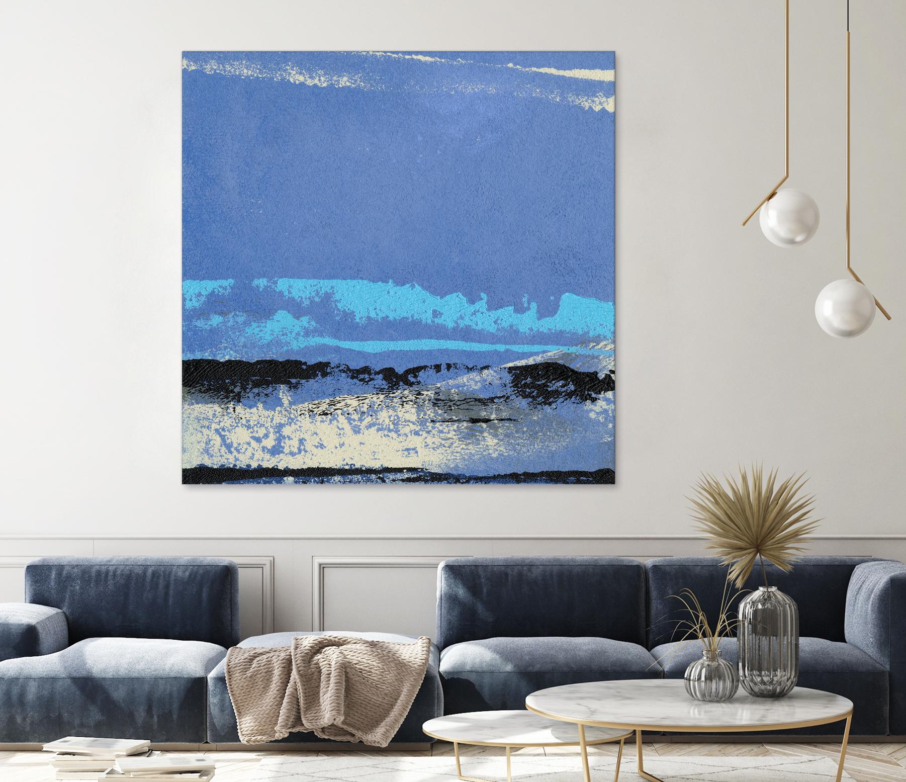 Origin Abstract VIII by Sharon Gordon on GIANT ART - blue abstract