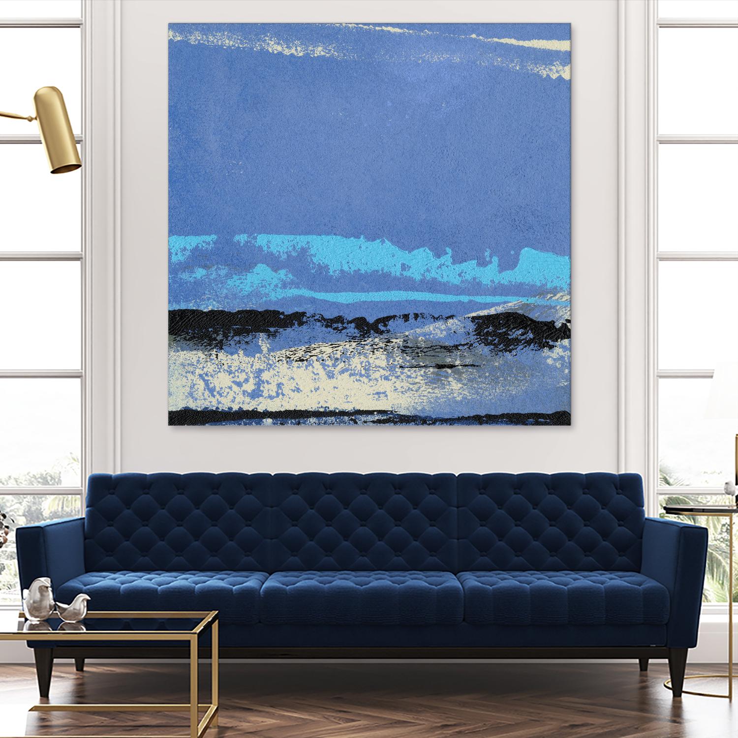 Origin Abstract VIII by Sharon Gordon on GIANT ART - blue abstract