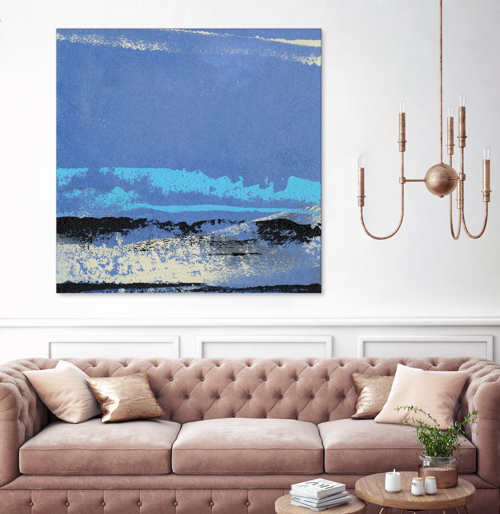 Origin Abstract VIII by Sharon Gordon on GIANT ART - blue abstract