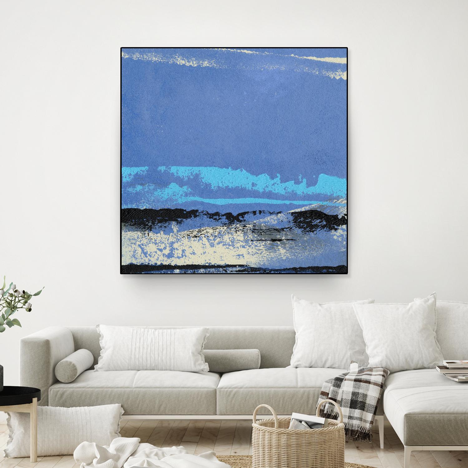 Origin Abstract VIII by Sharon Gordon on GIANT ART - blue abstract