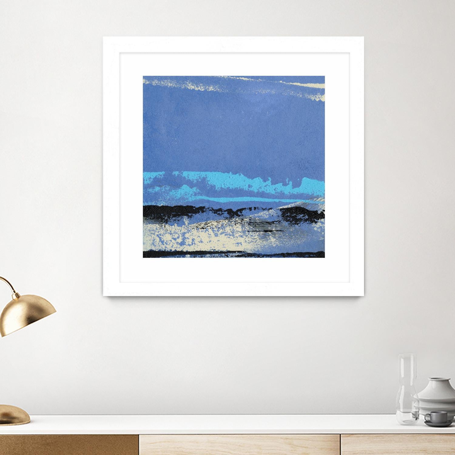 Origin Abstract VIII by Sharon Gordon on GIANT ART - blue abstract