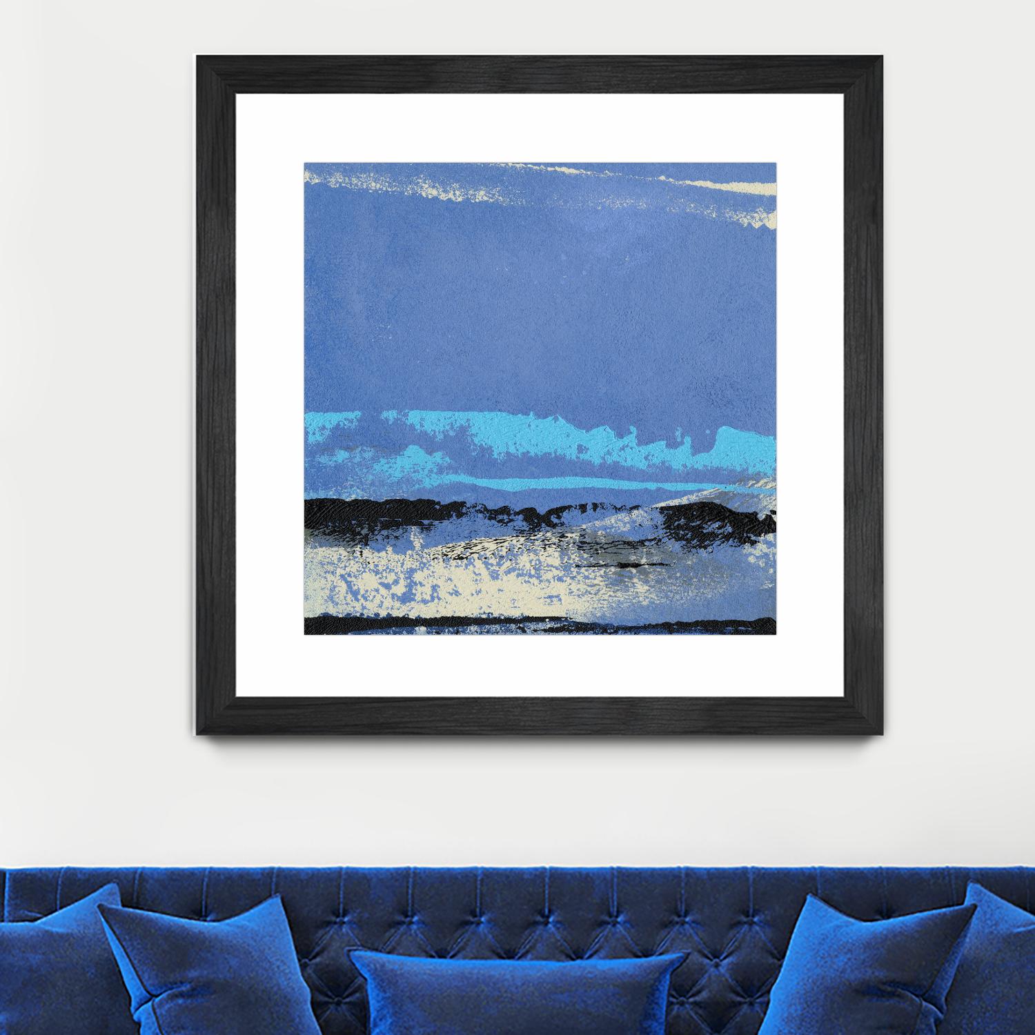 Origin Abstract VIII by Sharon Gordon on GIANT ART - blue abstract