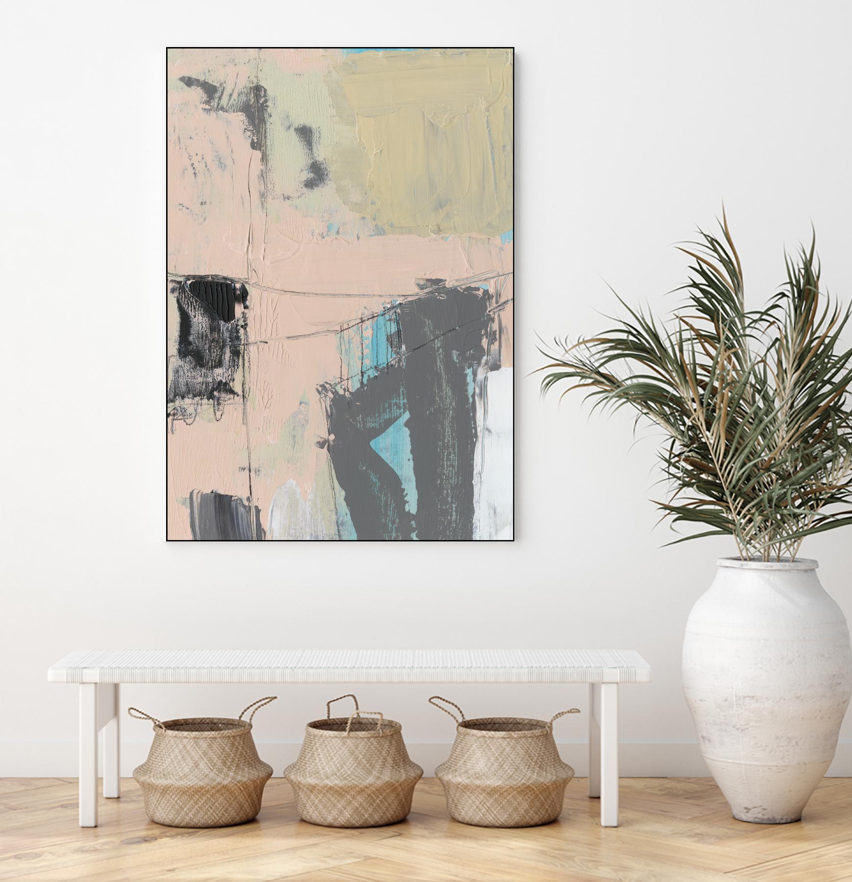 Pink-A- Boo I by Jennifer Goldberger on GIANT ART - abstract