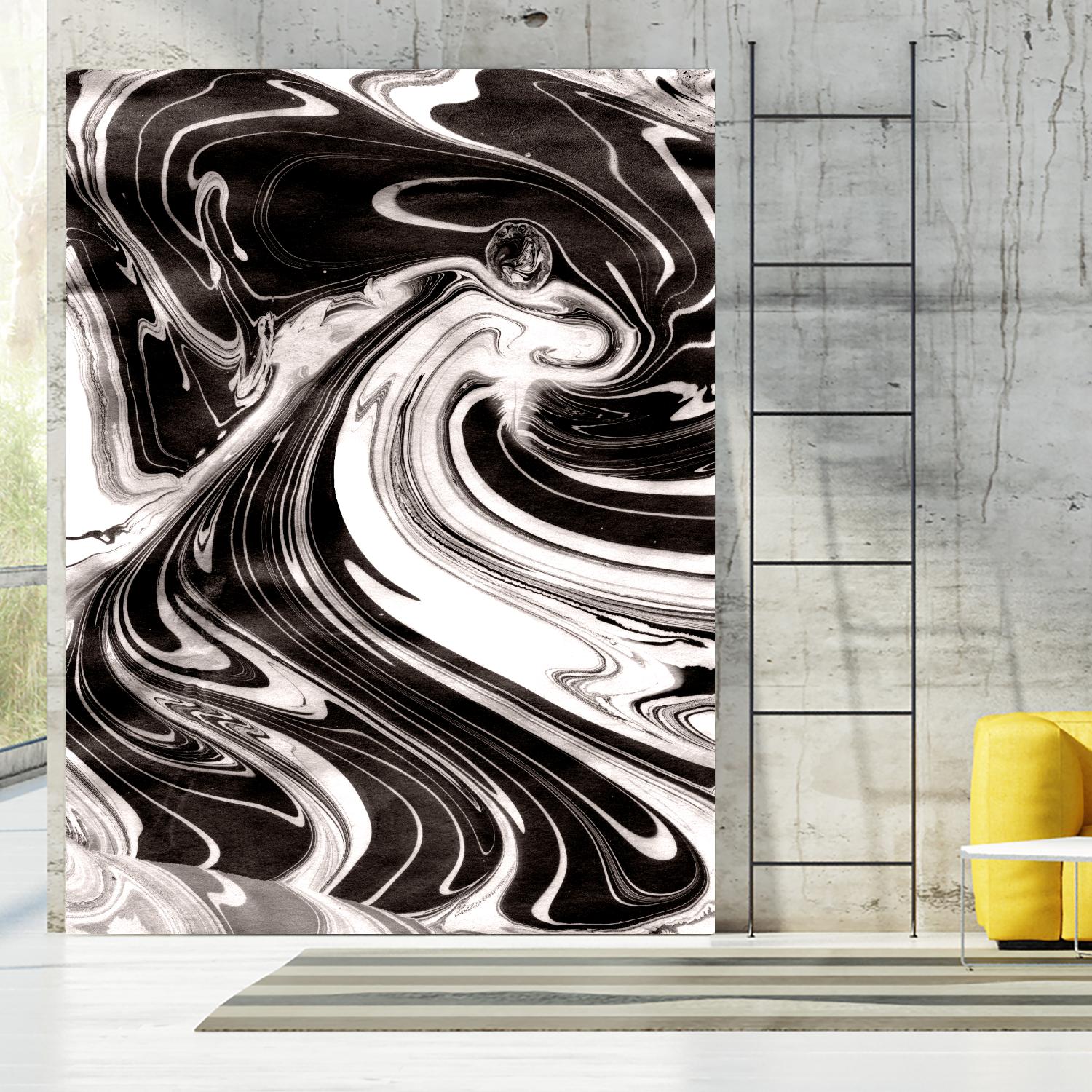 Yinyang III by Alicia Ludwig on GIANT ART - black abstract