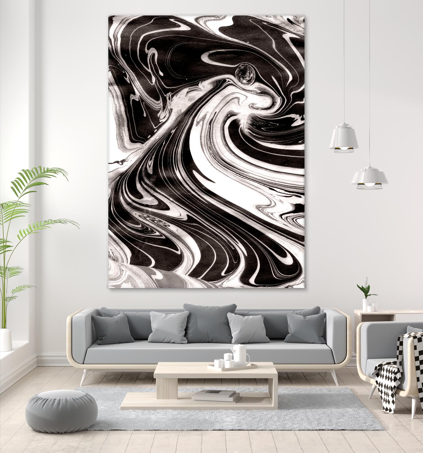 Yinyang III by Alicia Ludwig on GIANT ART - black abstract