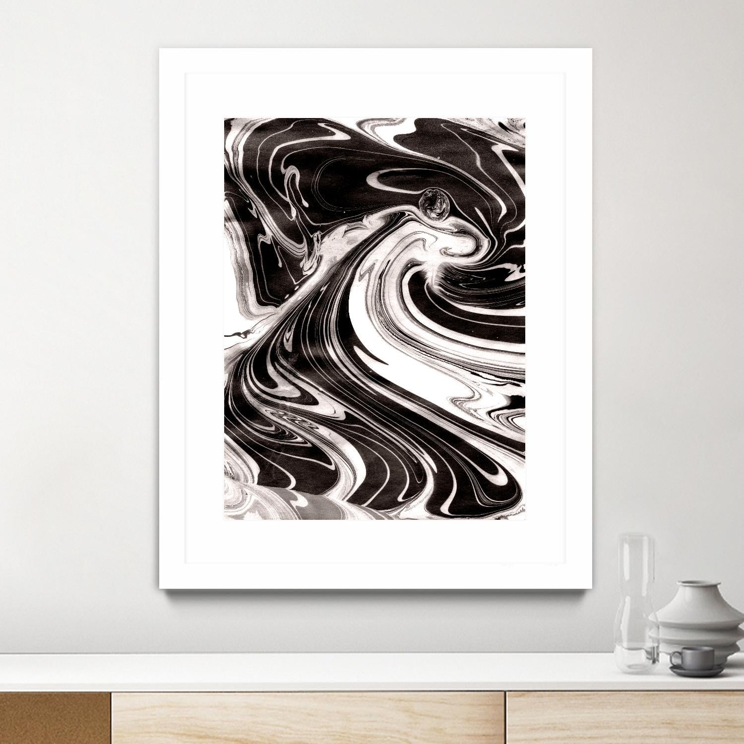 Yinyang III by Alicia Ludwig on GIANT ART - black abstract