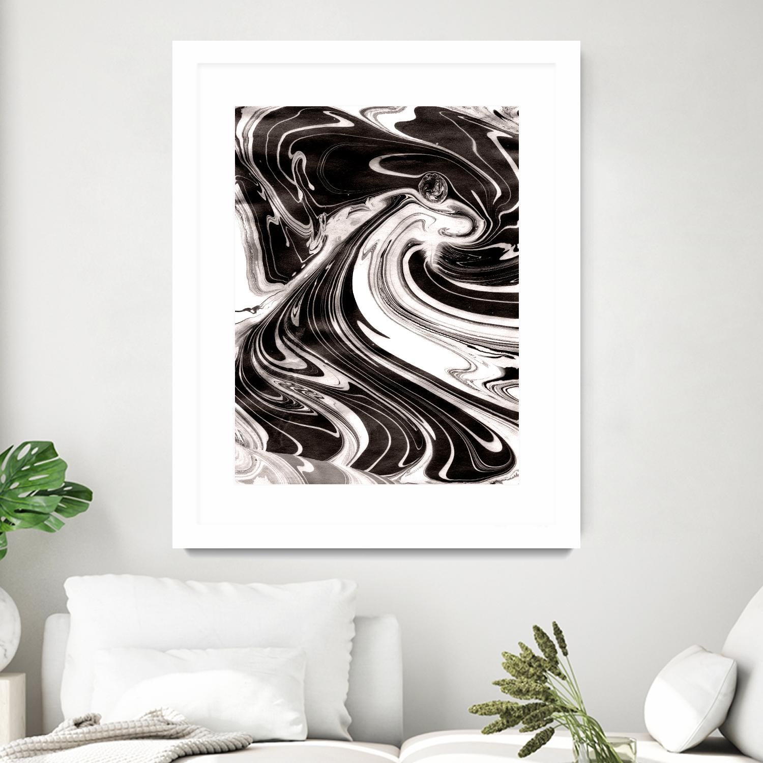 Yinyang III by Alicia Ludwig on GIANT ART - black abstract