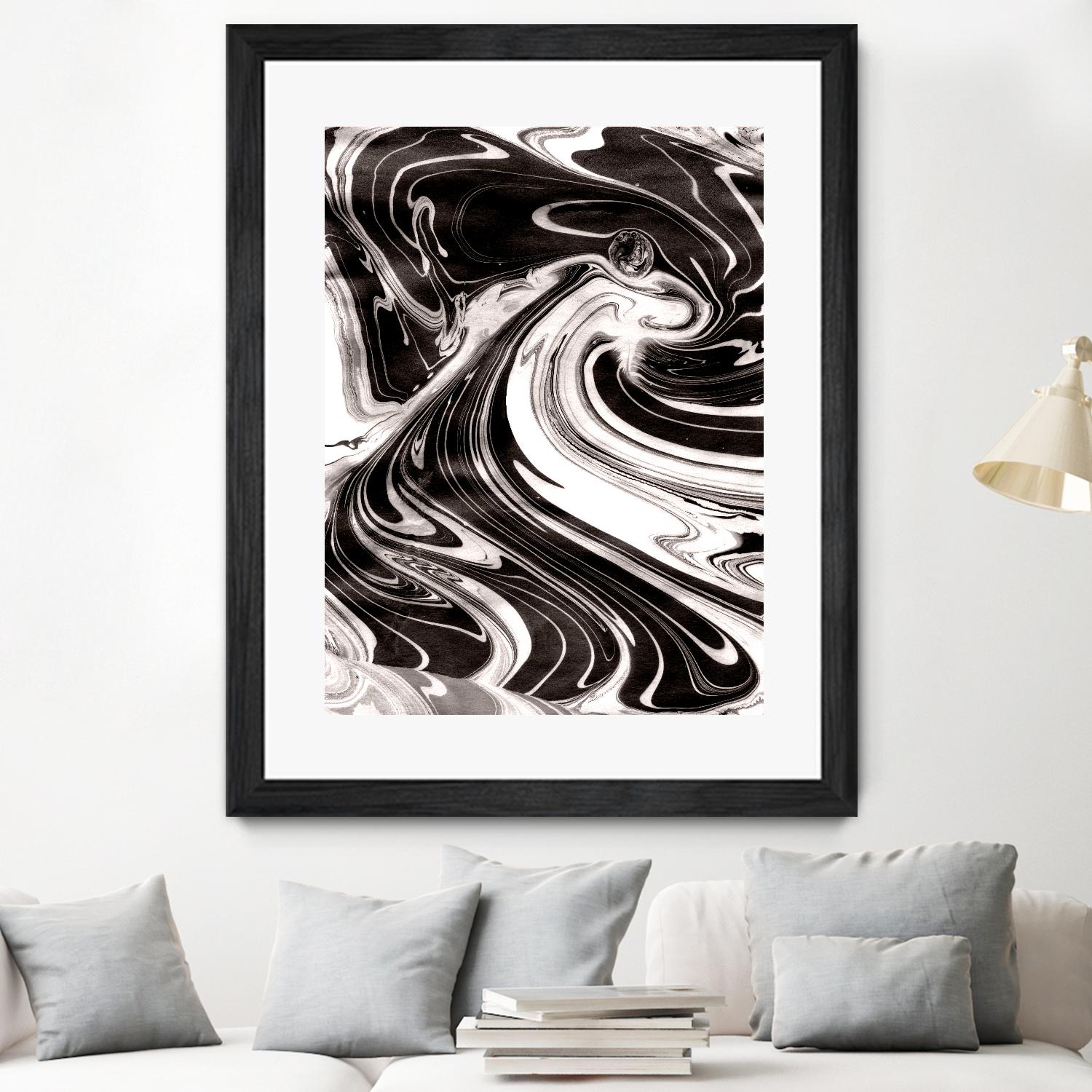 Yinyang III by Alicia Ludwig on GIANT ART - black abstract