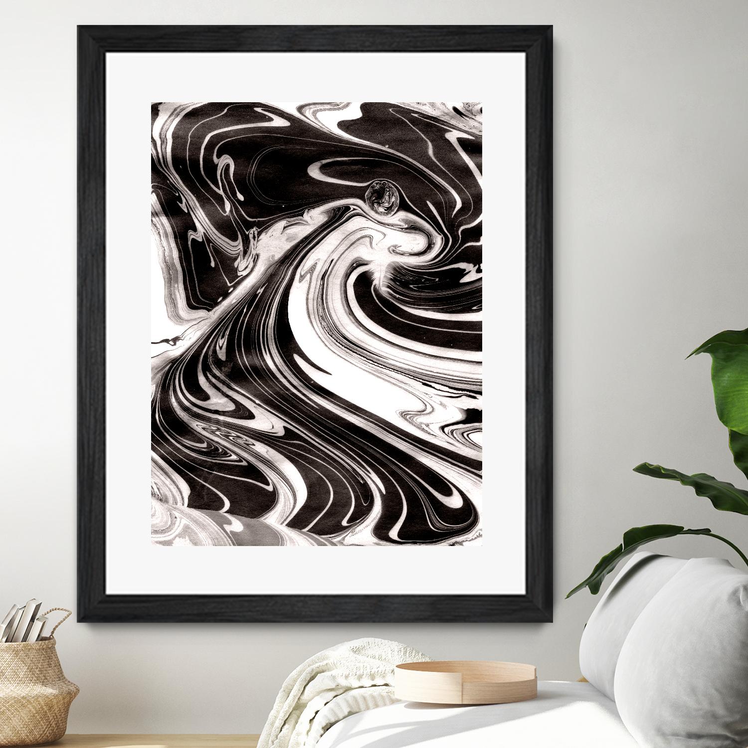 Yinyang III by Alicia Ludwig on GIANT ART - black abstract
