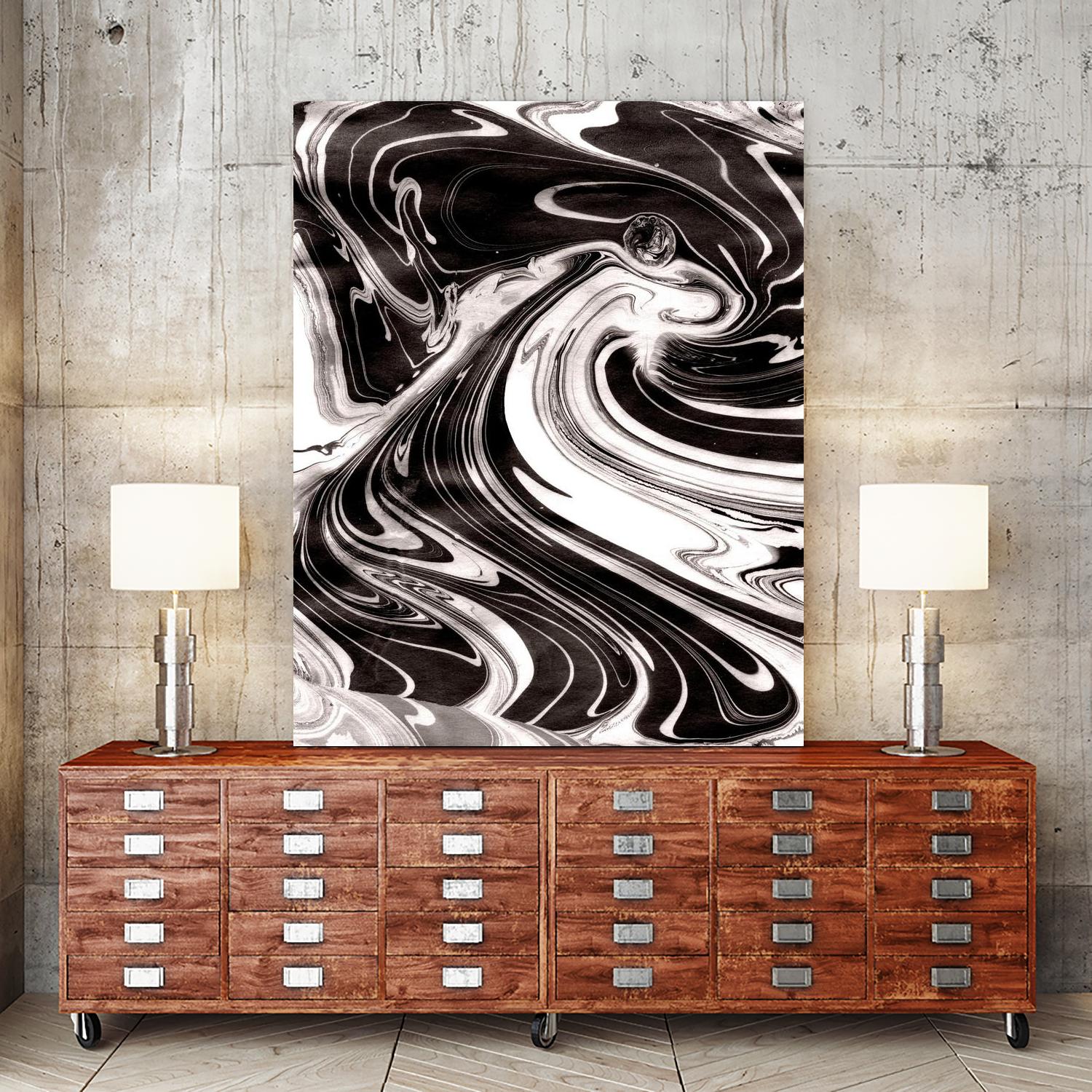 Yinyang III by Alicia Ludwig on GIANT ART - black abstract