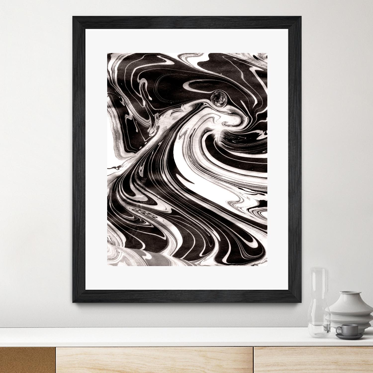 Yinyang III by Alicia Ludwig on GIANT ART - black abstract