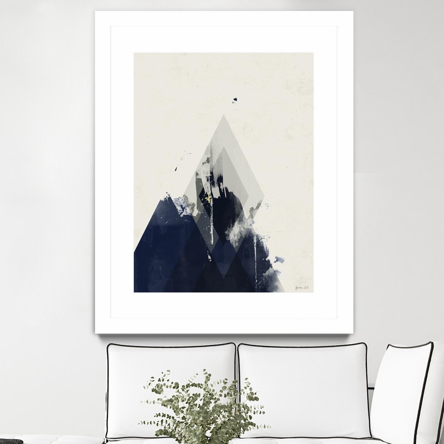 Beneath the Surface I by Green Lili on GIANT ART - blue abstract