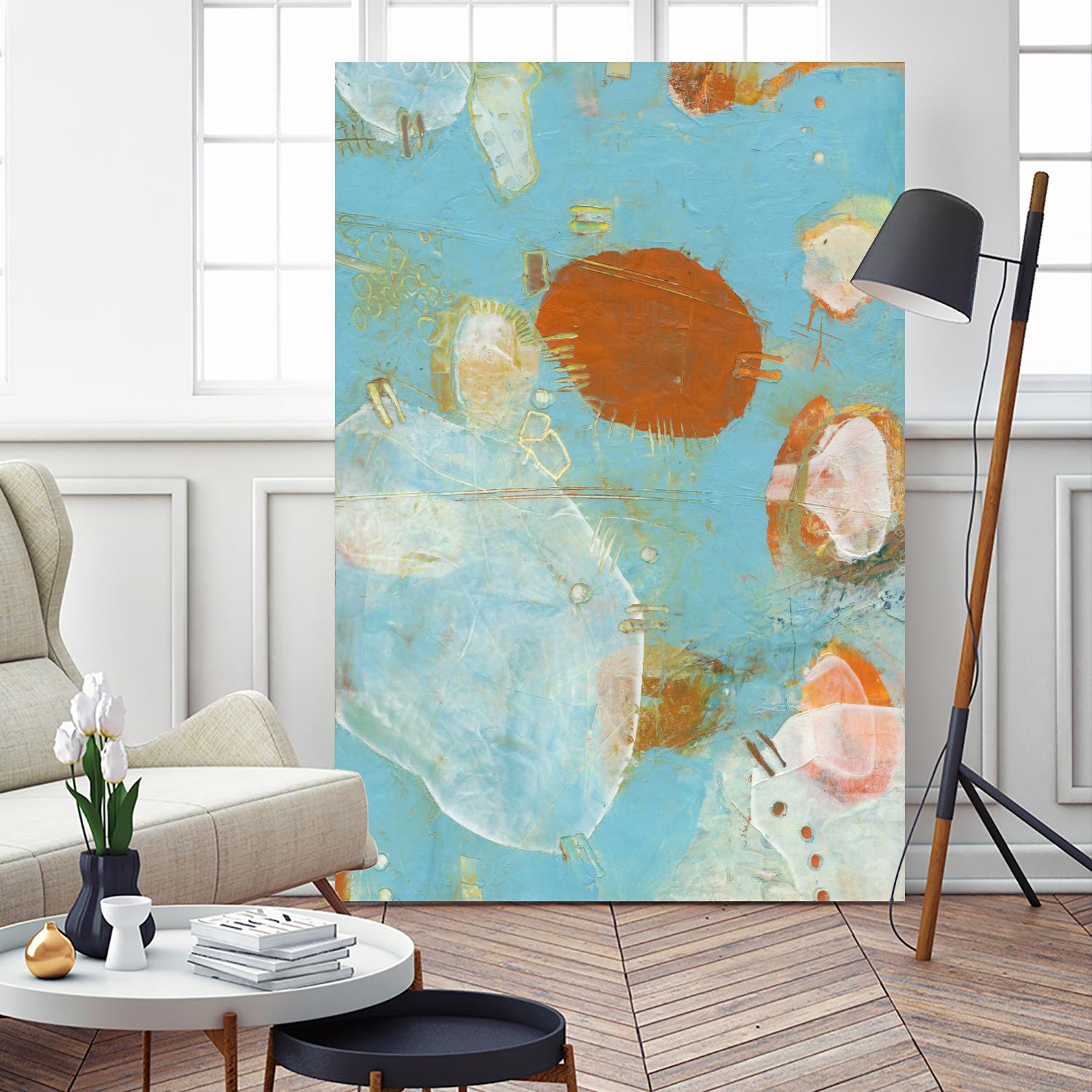 Phenix II by Sue Jachimiec on GIANT ART - blue abstract