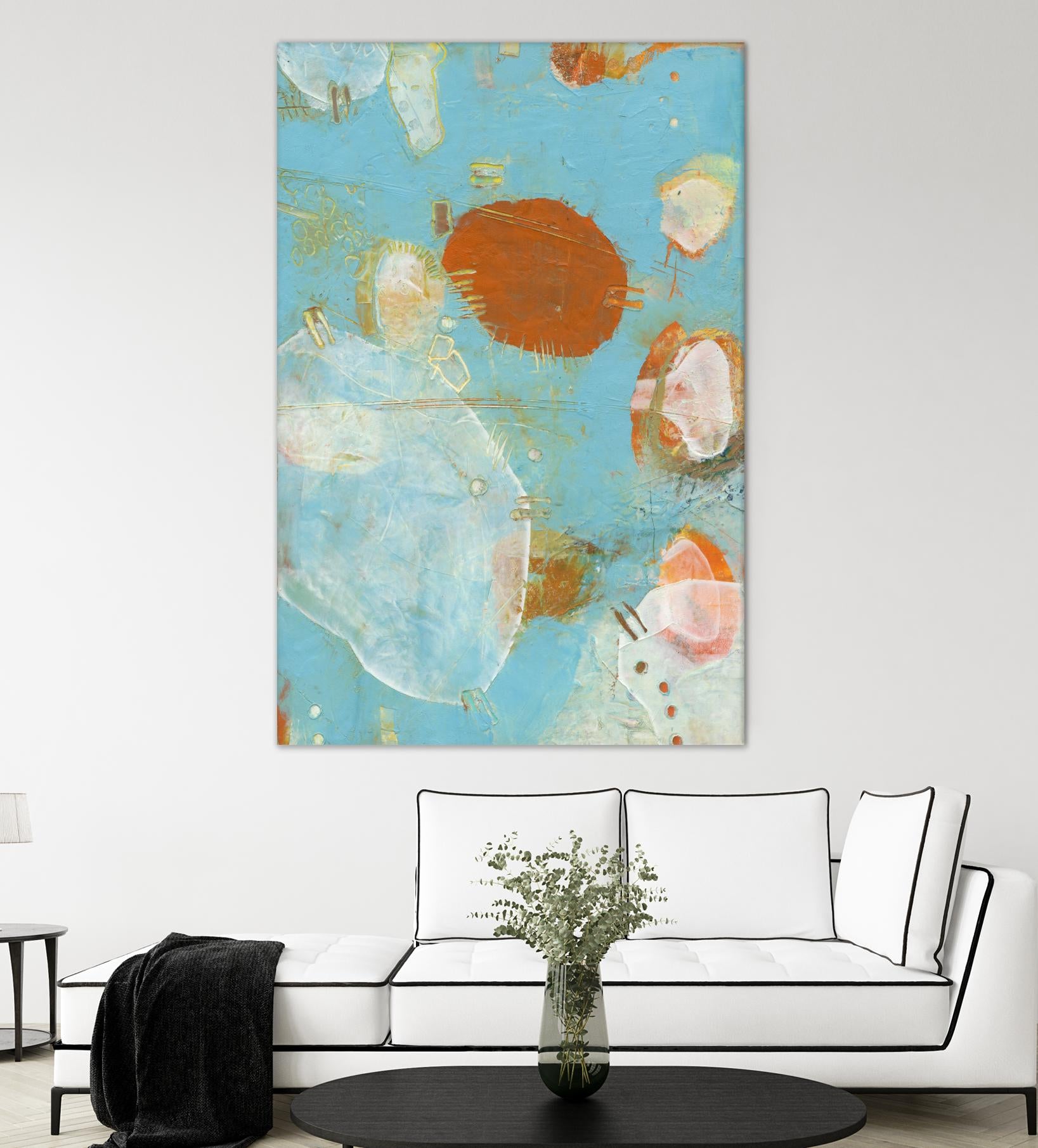 Phenix II by Sue Jachimiec on GIANT ART - blue abstract