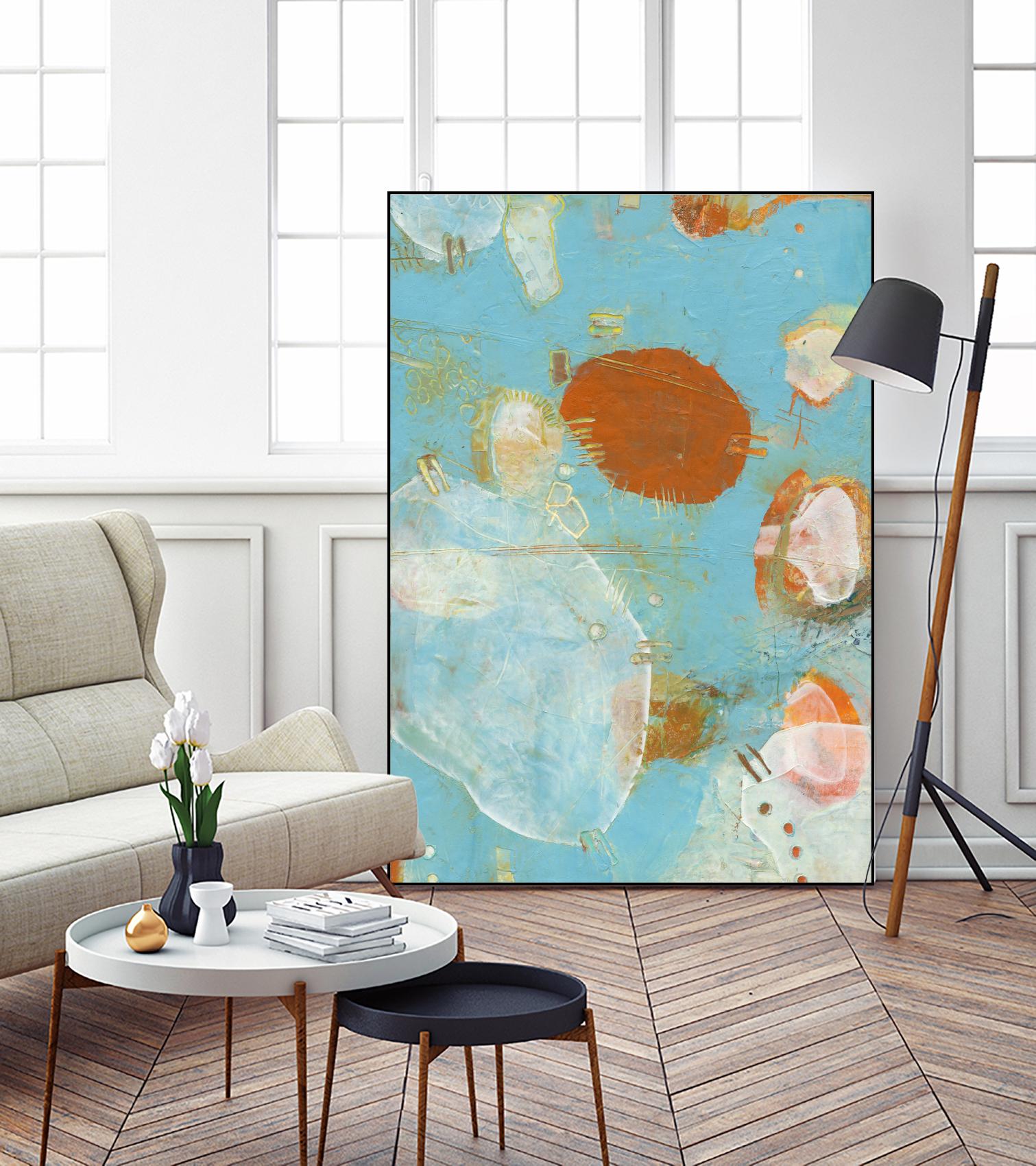 Phenix II by Sue Jachimiec on GIANT ART - blue abstract