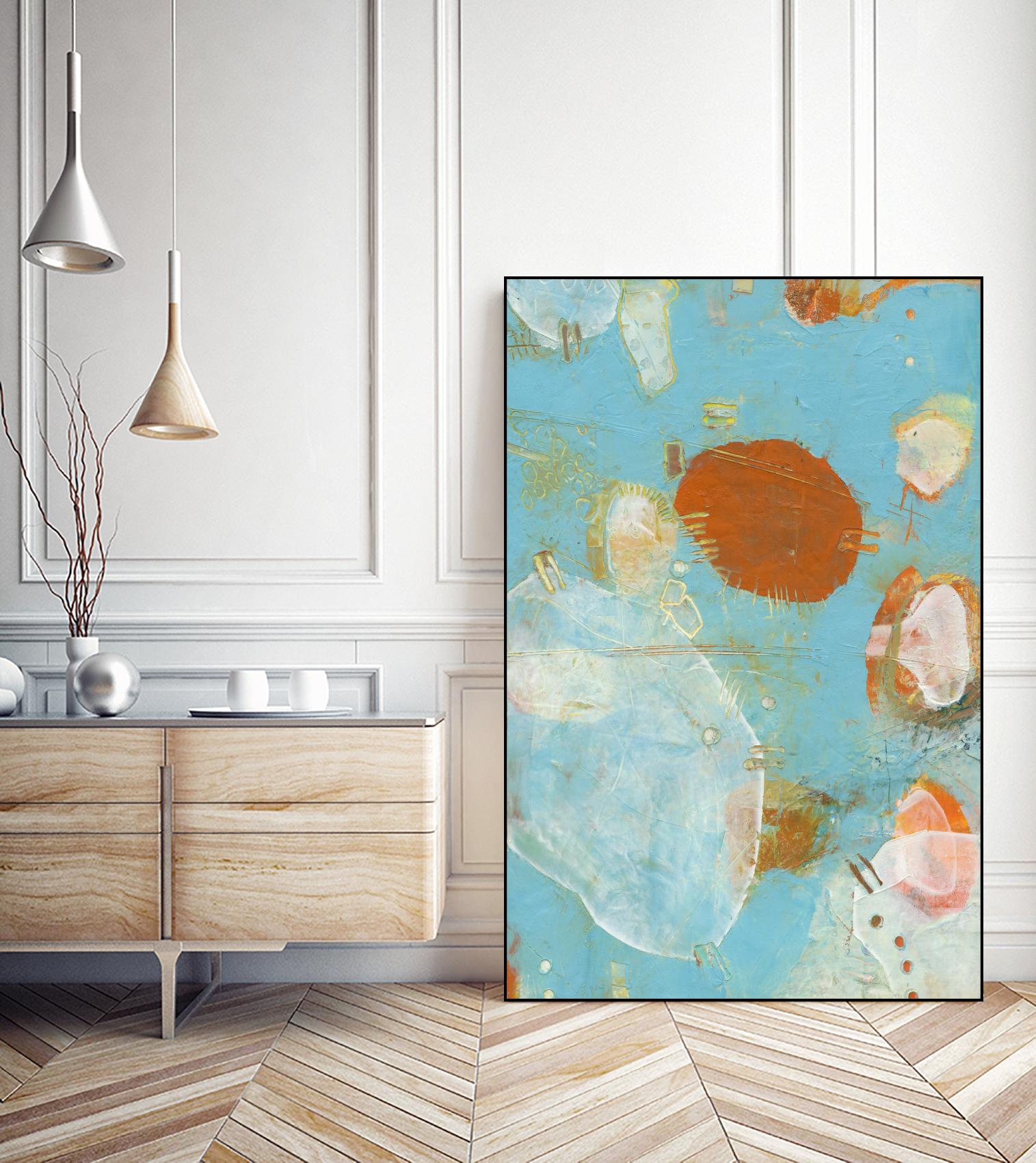 Phenix II by Sue Jachimiec on GIANT ART - blue abstract