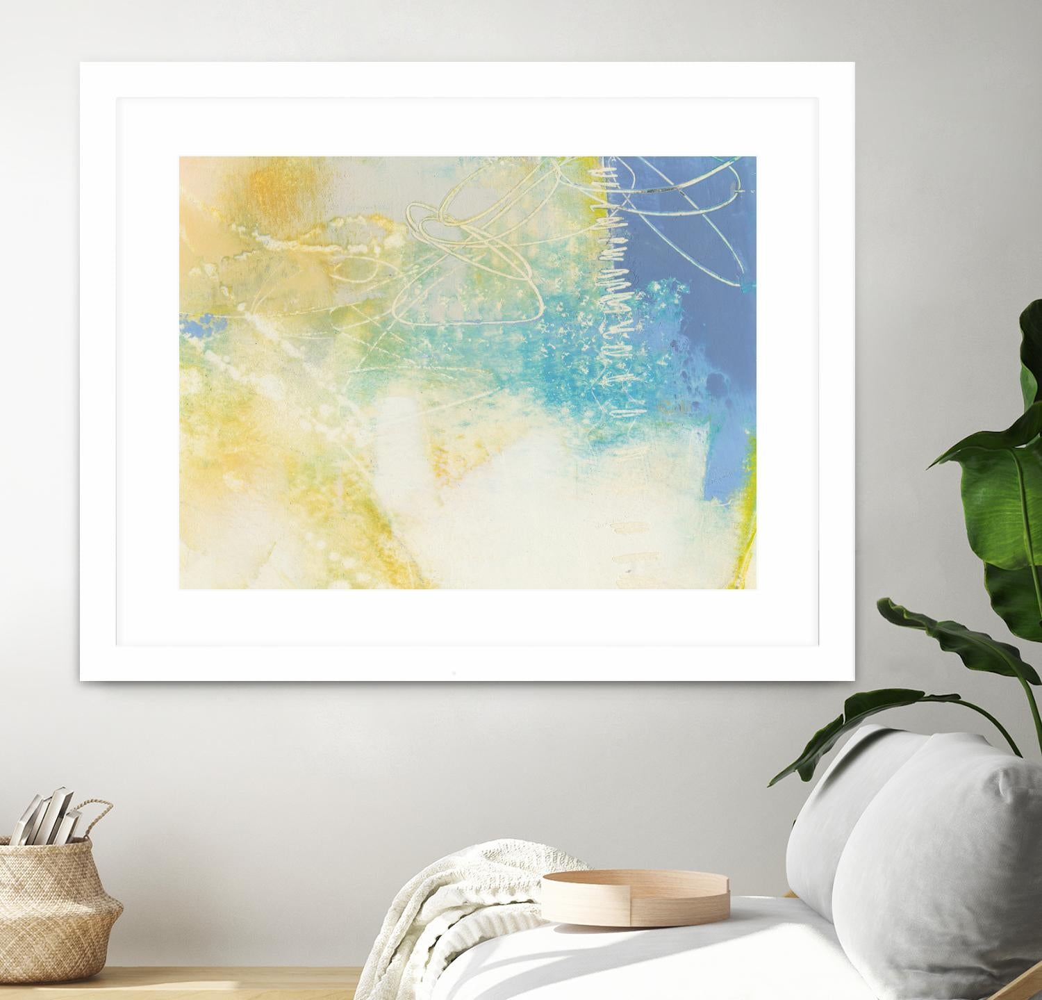 Blue Lux I by Sue Jachimiec on GIANT ART - blue abstract