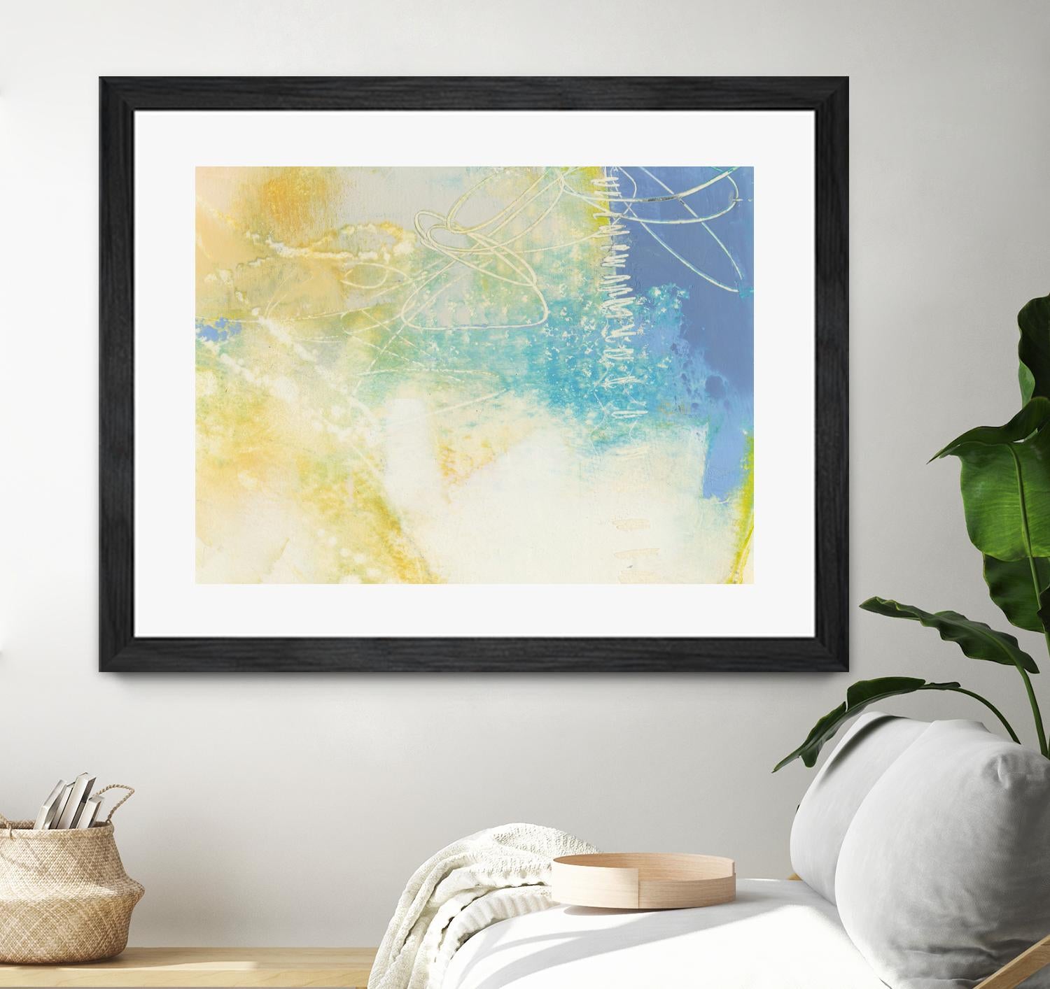 Blue Lux I by Sue Jachimiec on GIANT ART - blue abstract