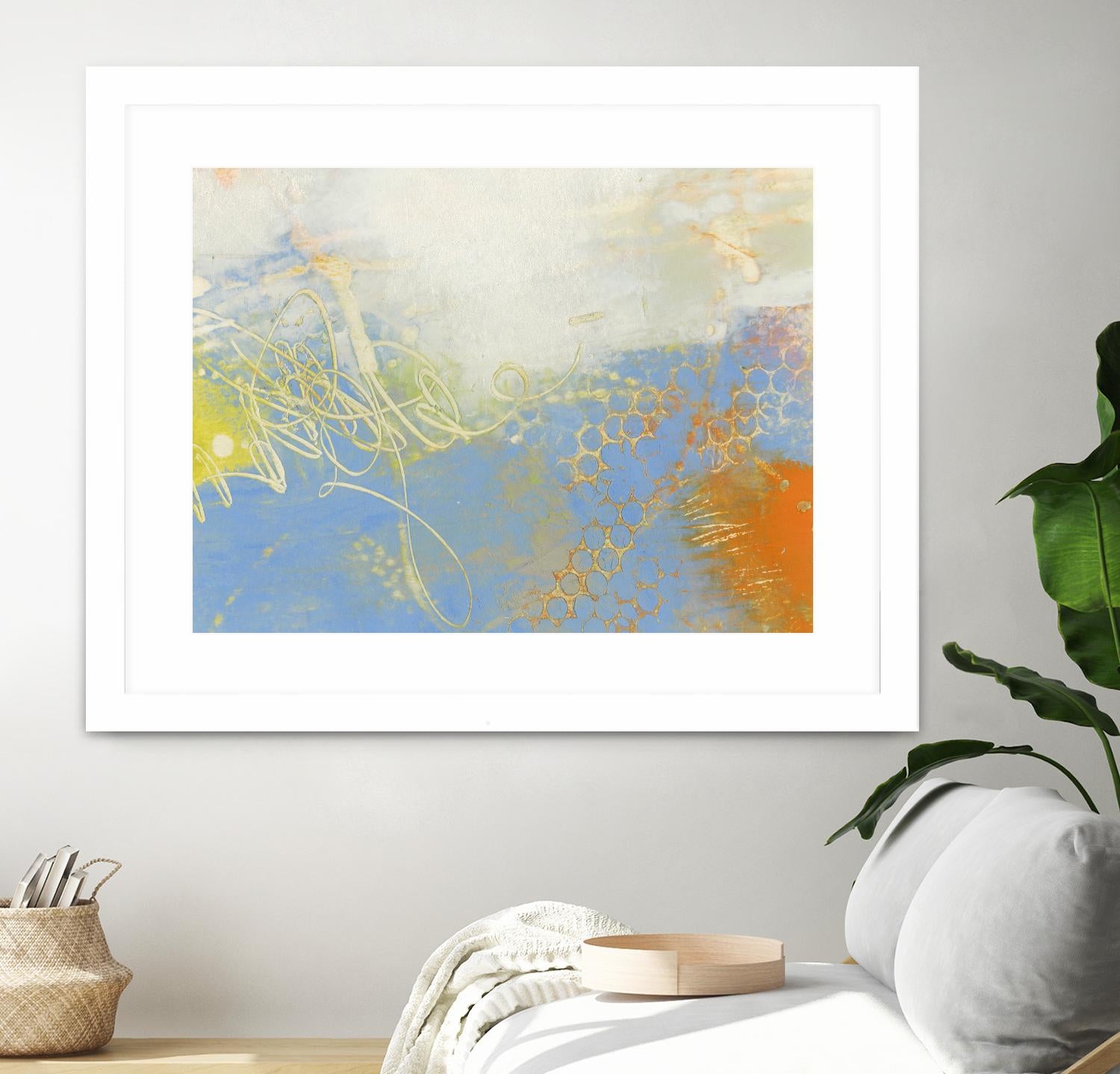 Blue Lux II by Sue Jachimiec on GIANT ART - blue abstract