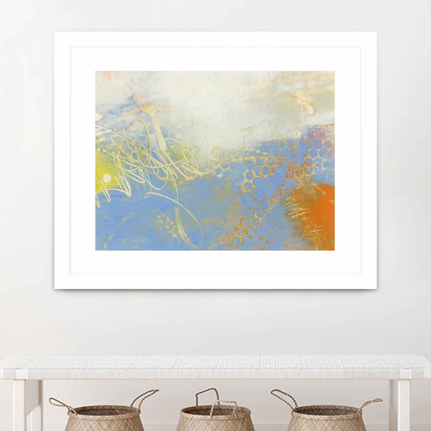 Blue Lux II by Sue Jachimiec on GIANT ART - blue abstract