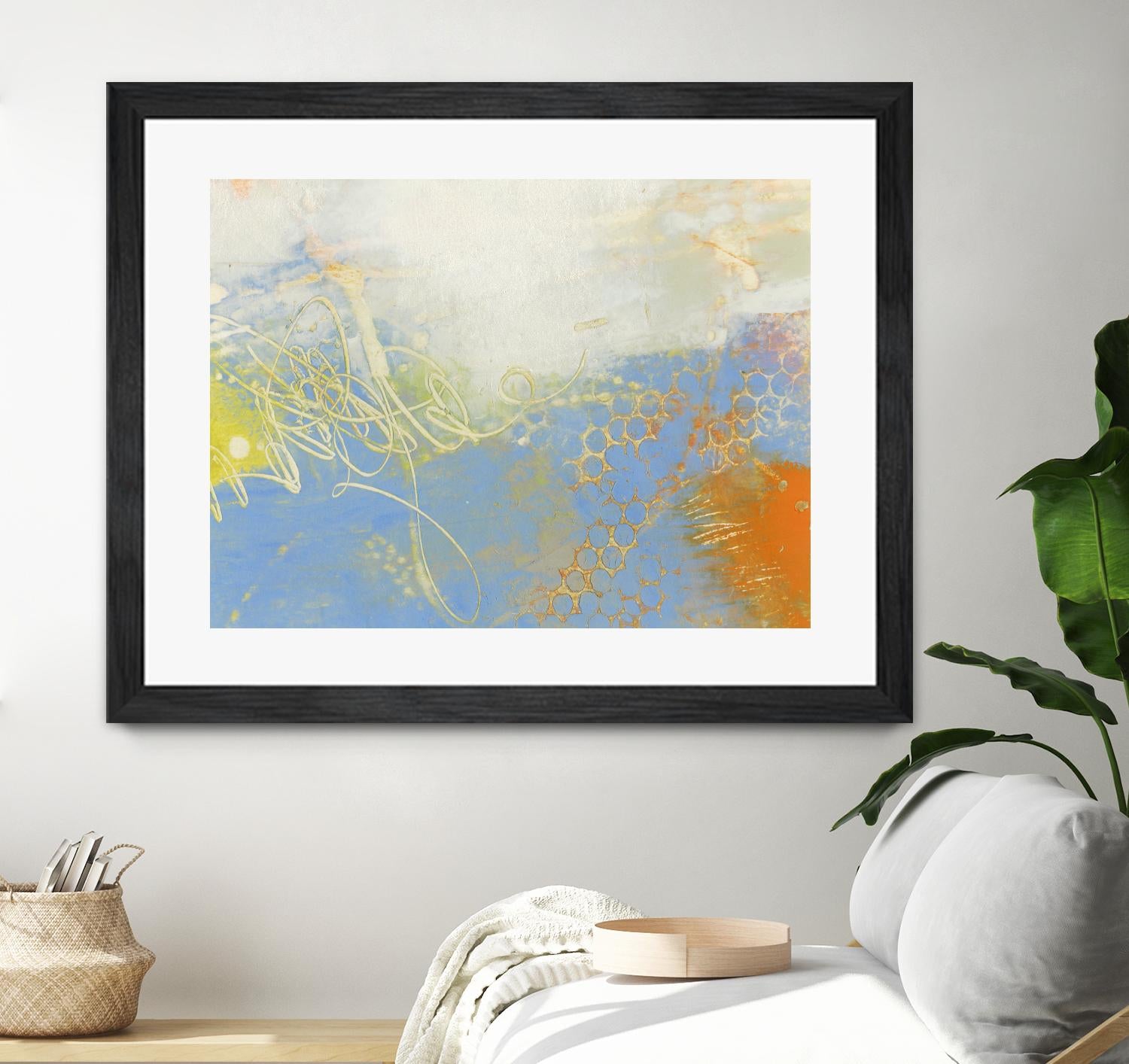 Blue Lux II by Sue Jachimiec on GIANT ART - blue abstract