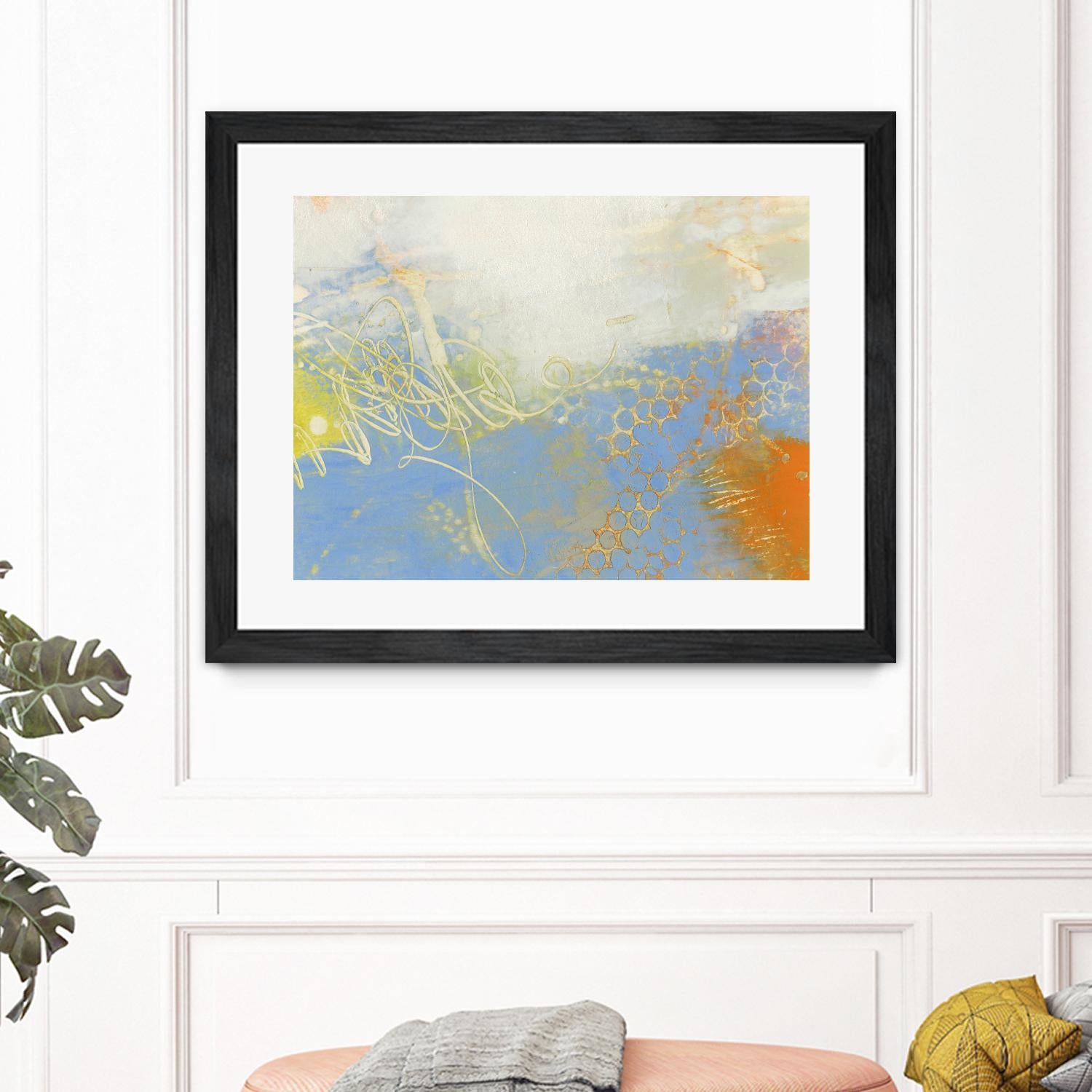 Blue Lux II by Sue Jachimiec on GIANT ART - blue abstract